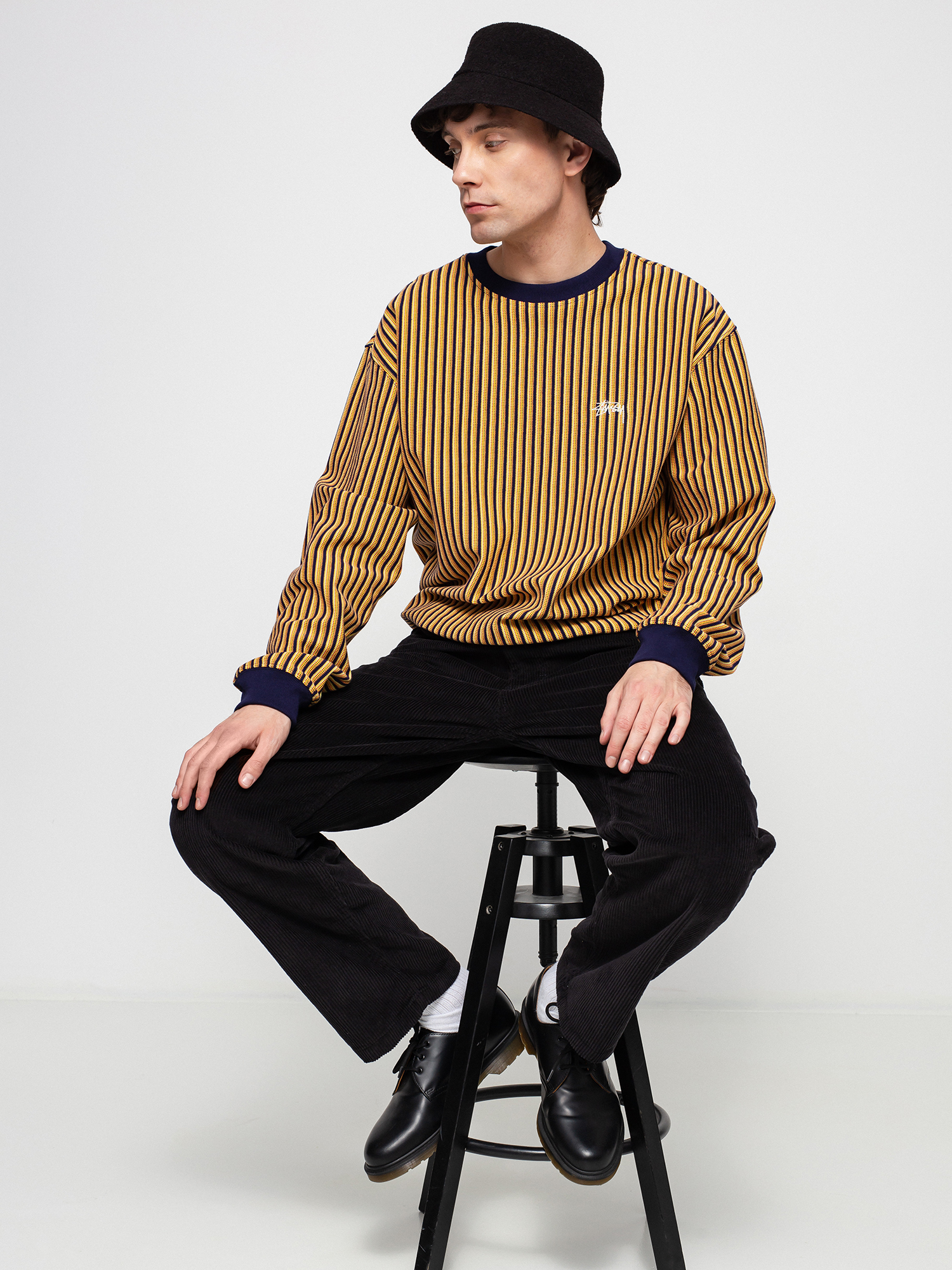 Longsleeve Stussy Vertical Dot Striped (navy)