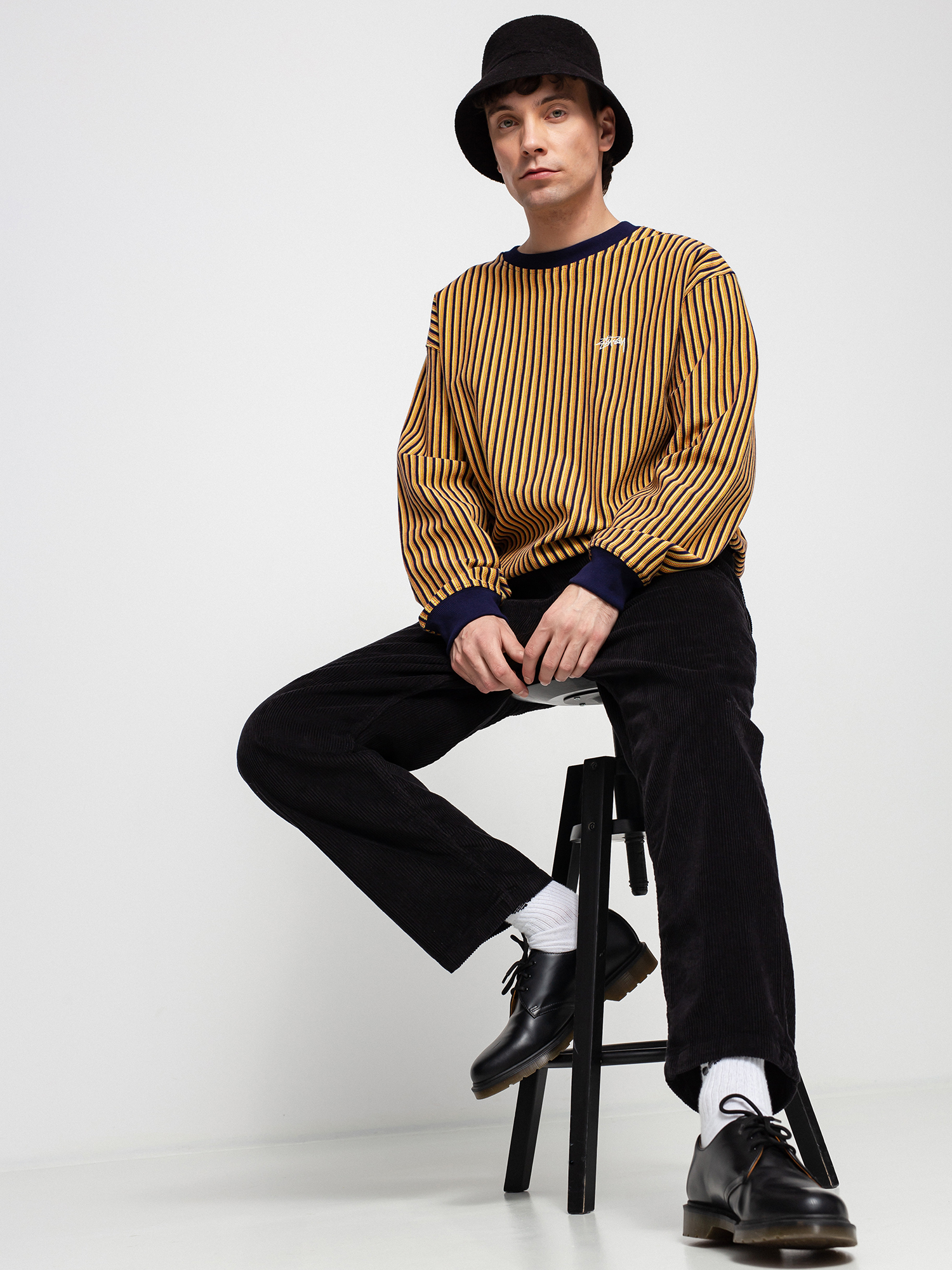 Longsleeve Stussy Vertical Dot Striped (navy)