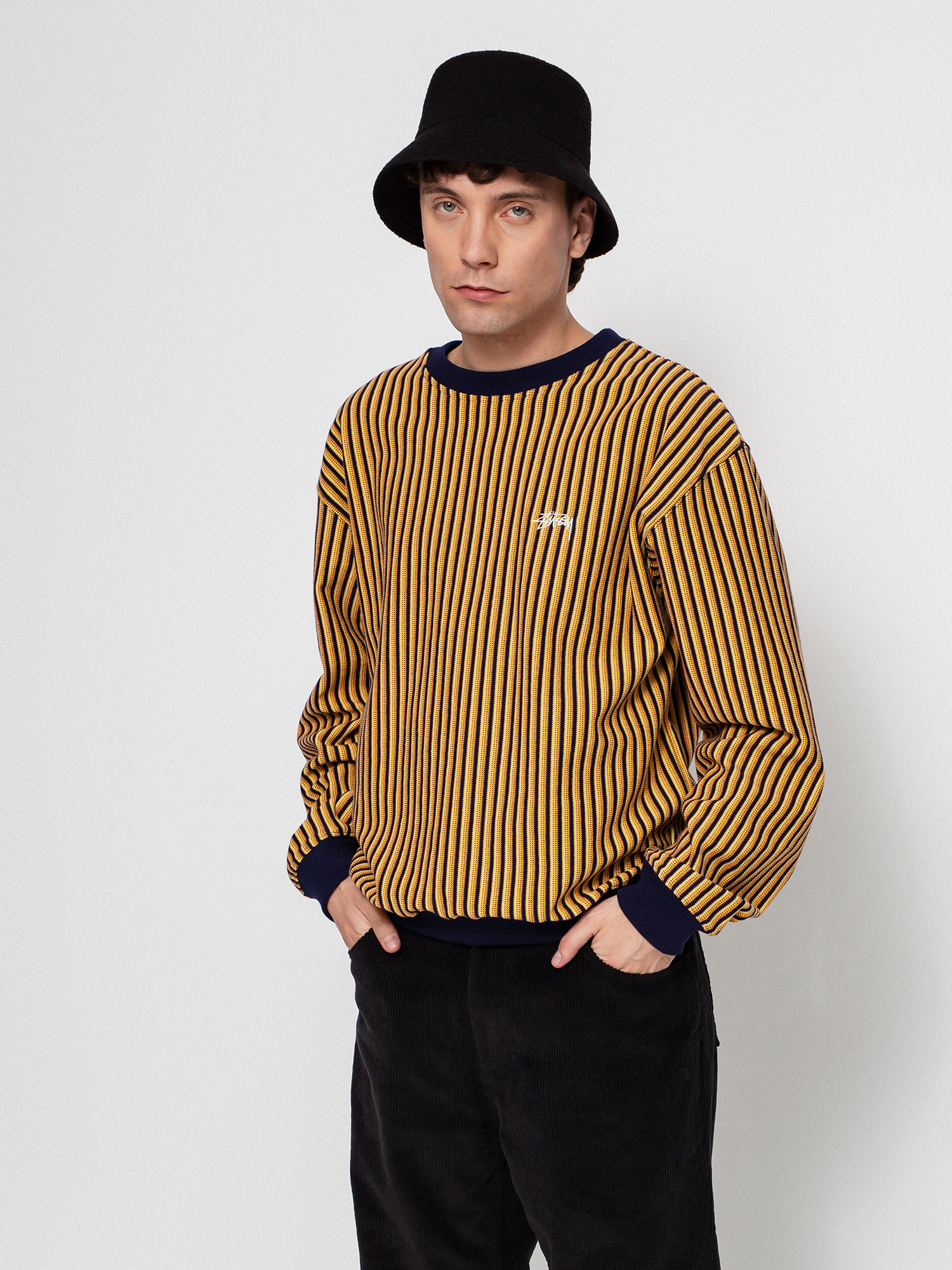 Longsleeve Stussy Vertical Dot Striped (navy)
