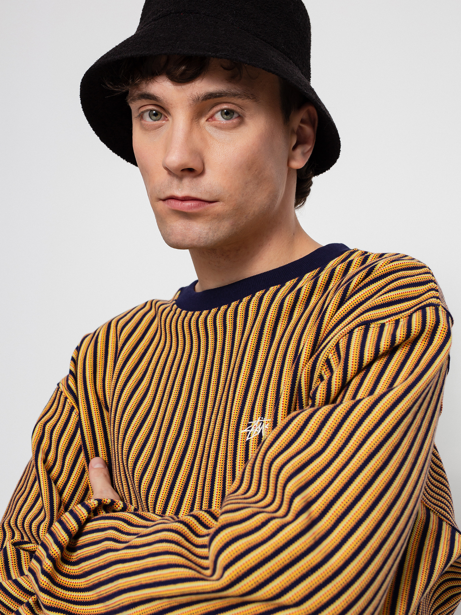 Longsleeve Stussy Vertical Dot Striped (navy)