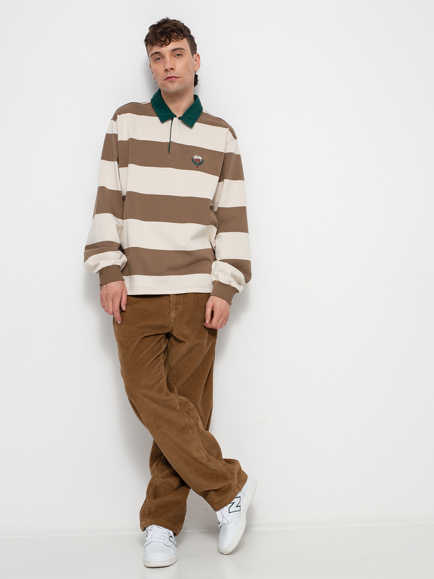 Polo Stussy Big Stripe Rugby (natural)