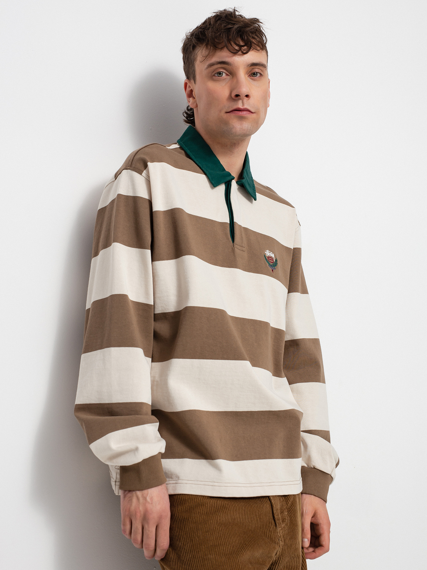 Polo Stussy Big Stripe Rugby (natural)