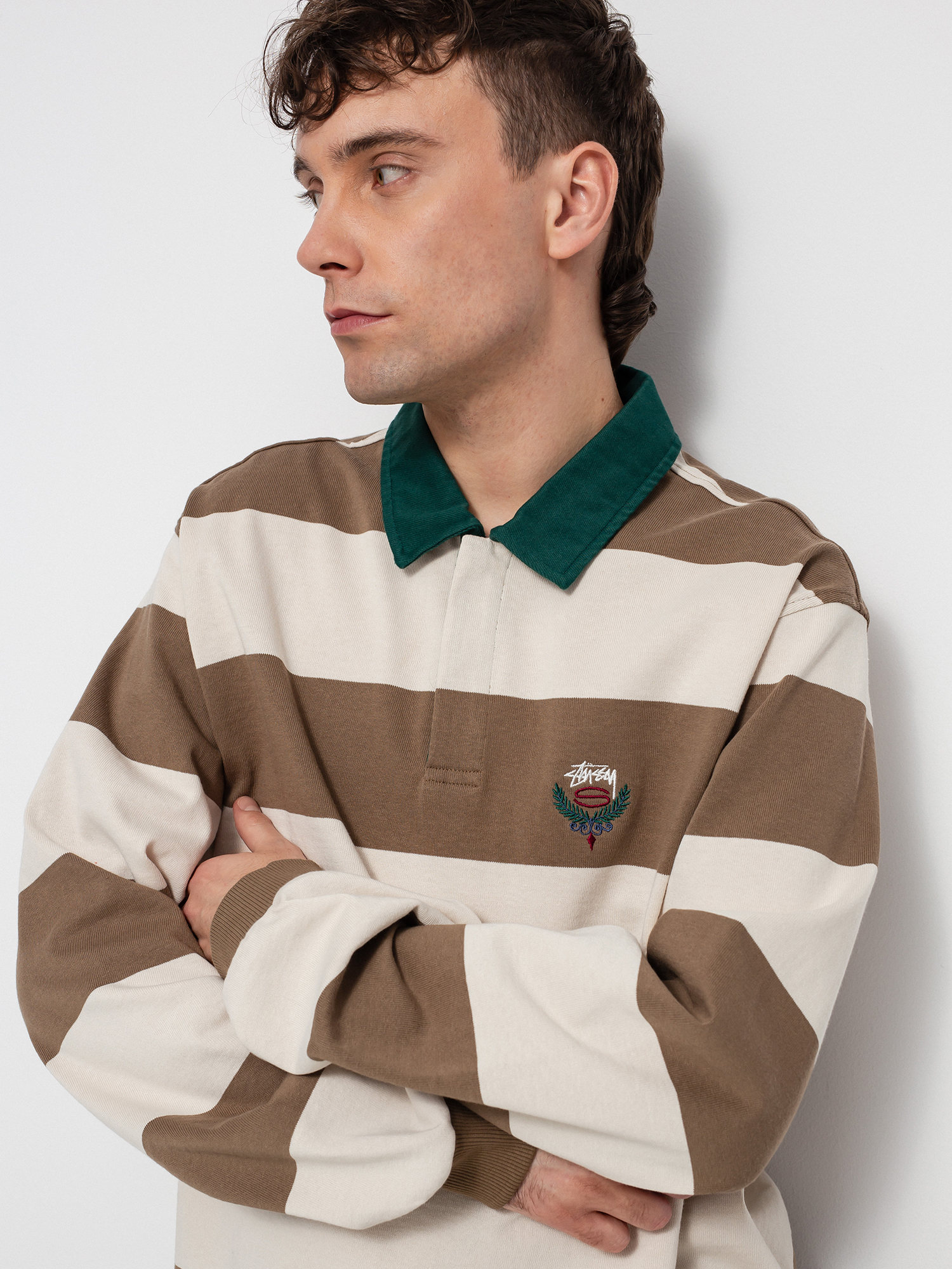 Polo Stussy Big Stripe Rugby (natural)
