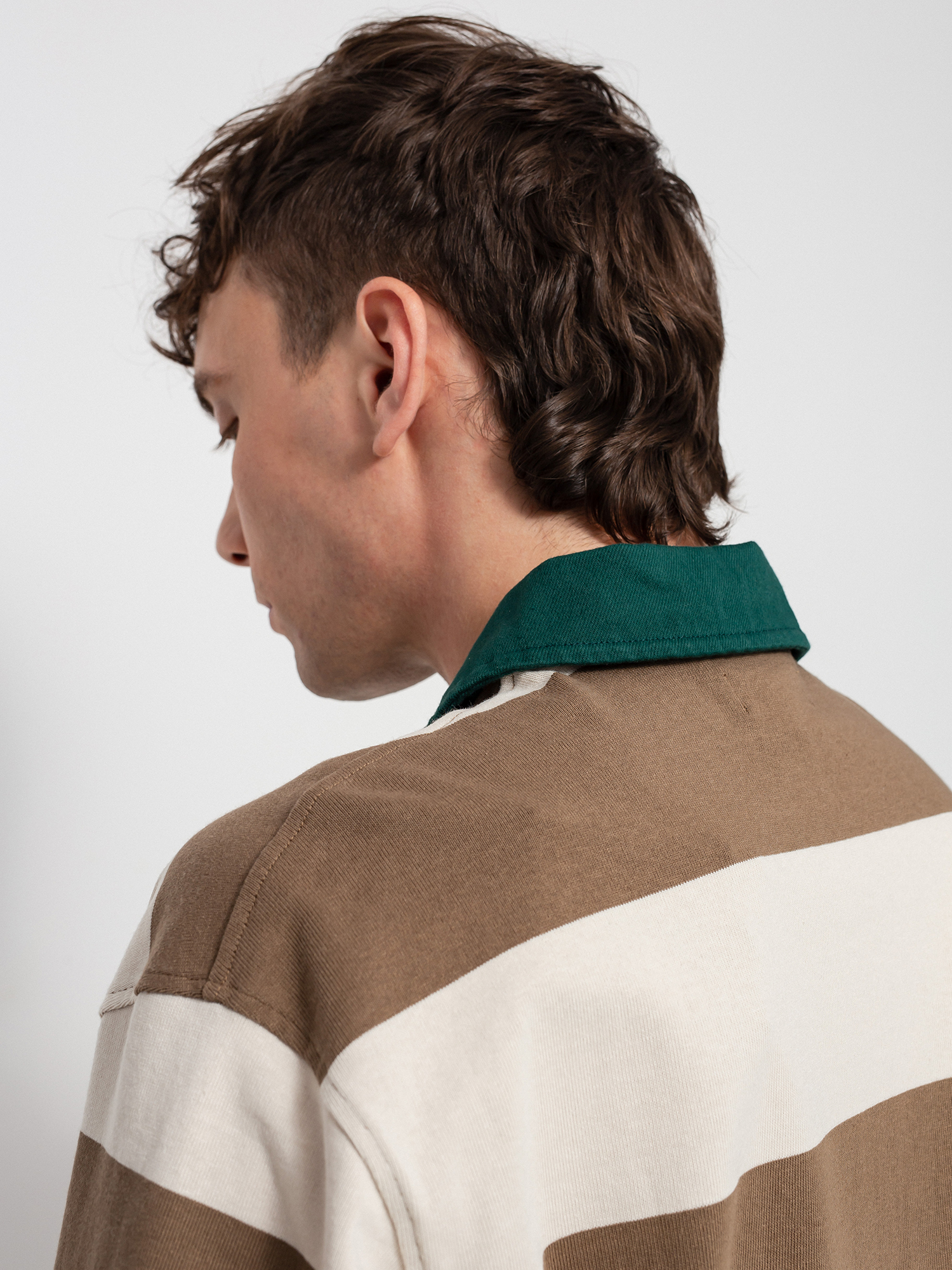 Polo Stussy Big Stripe Rugby (natural)