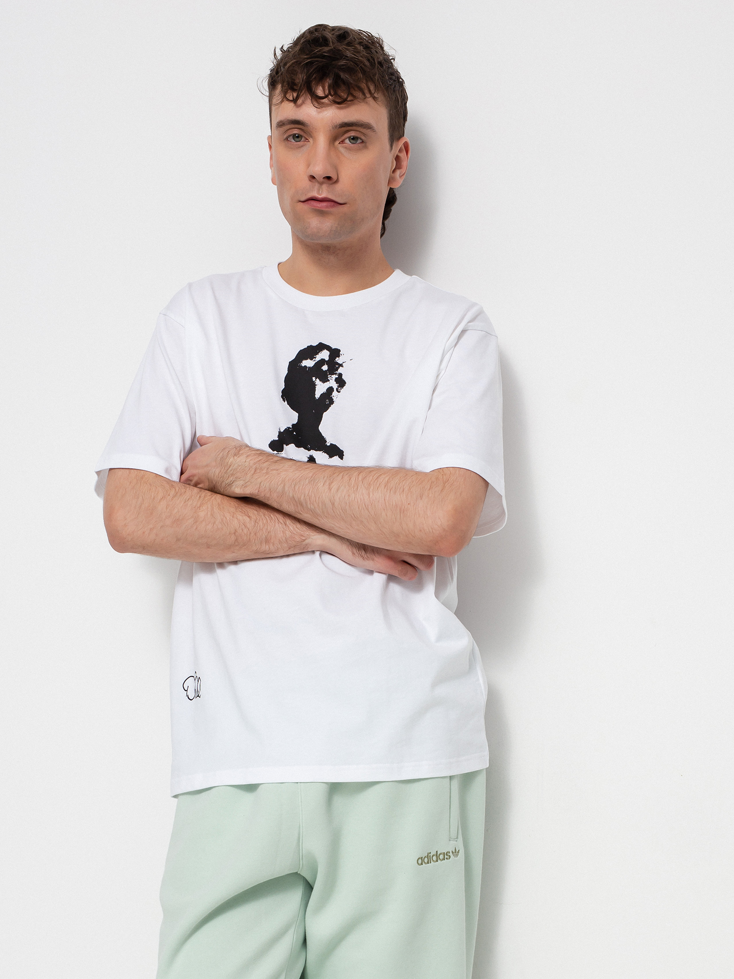 T-shirt adidas Dill G (white/black)