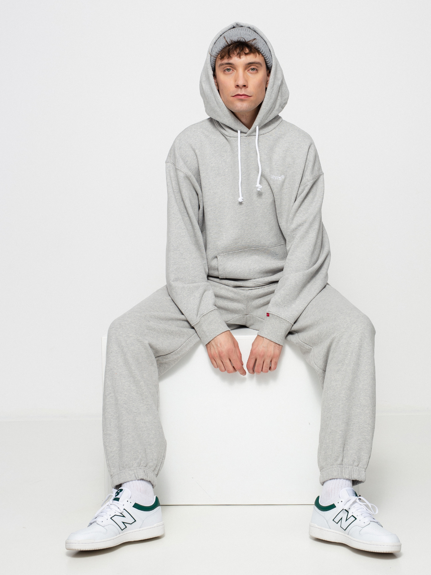 Bluza z kapturem Levi's® Red Tab HD (light mist heather)