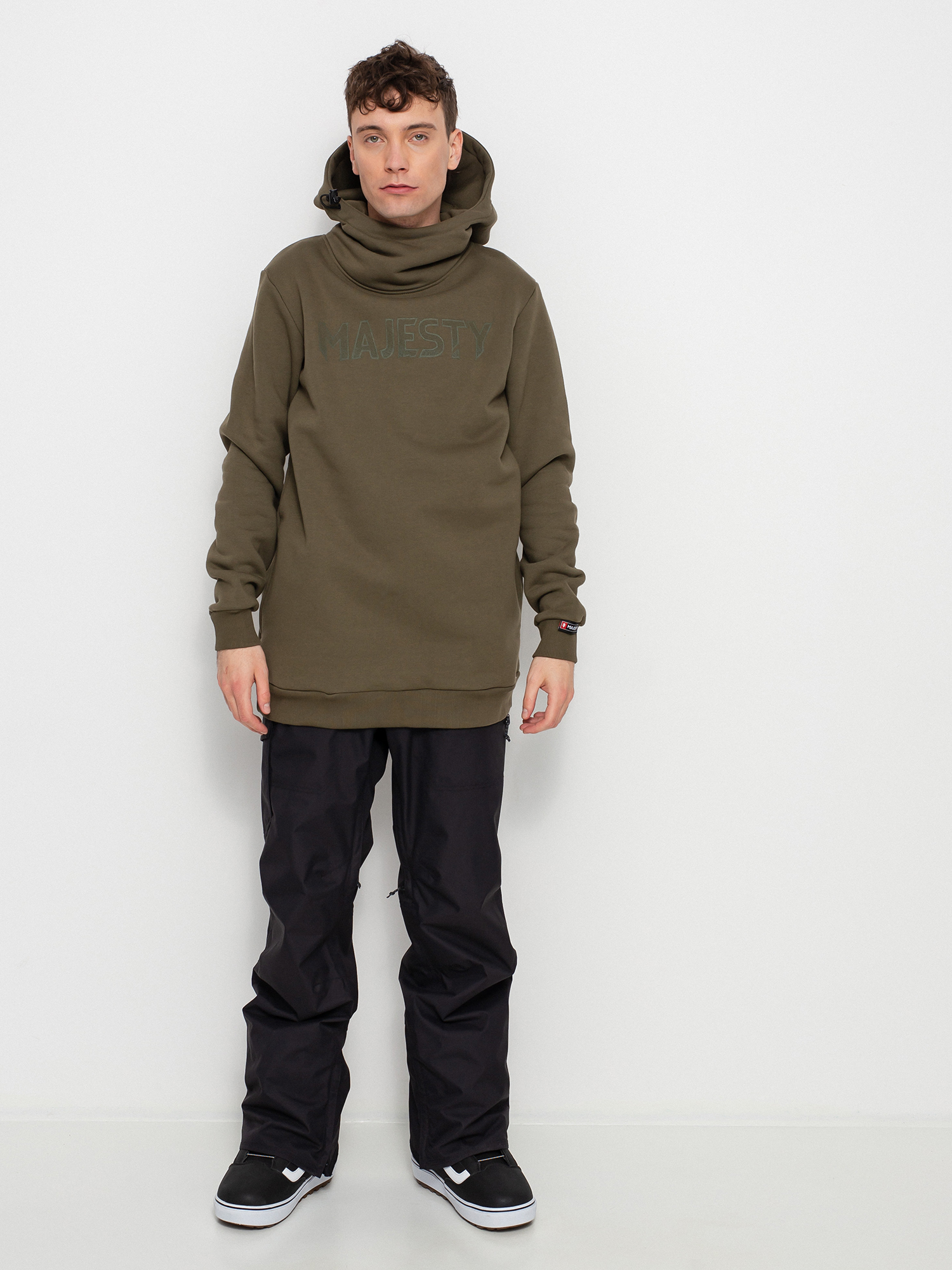 Bluza z kapturem Majesty Bear Tall HD (army green)