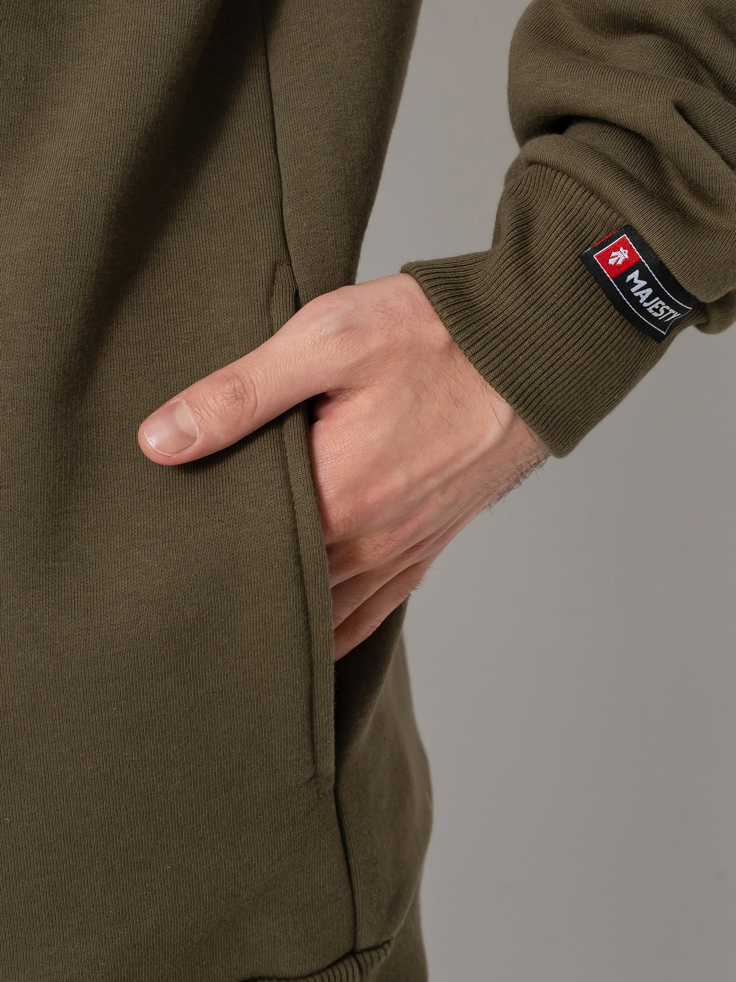 Bluza z kapturem Majesty Bear Tall HD (army green)