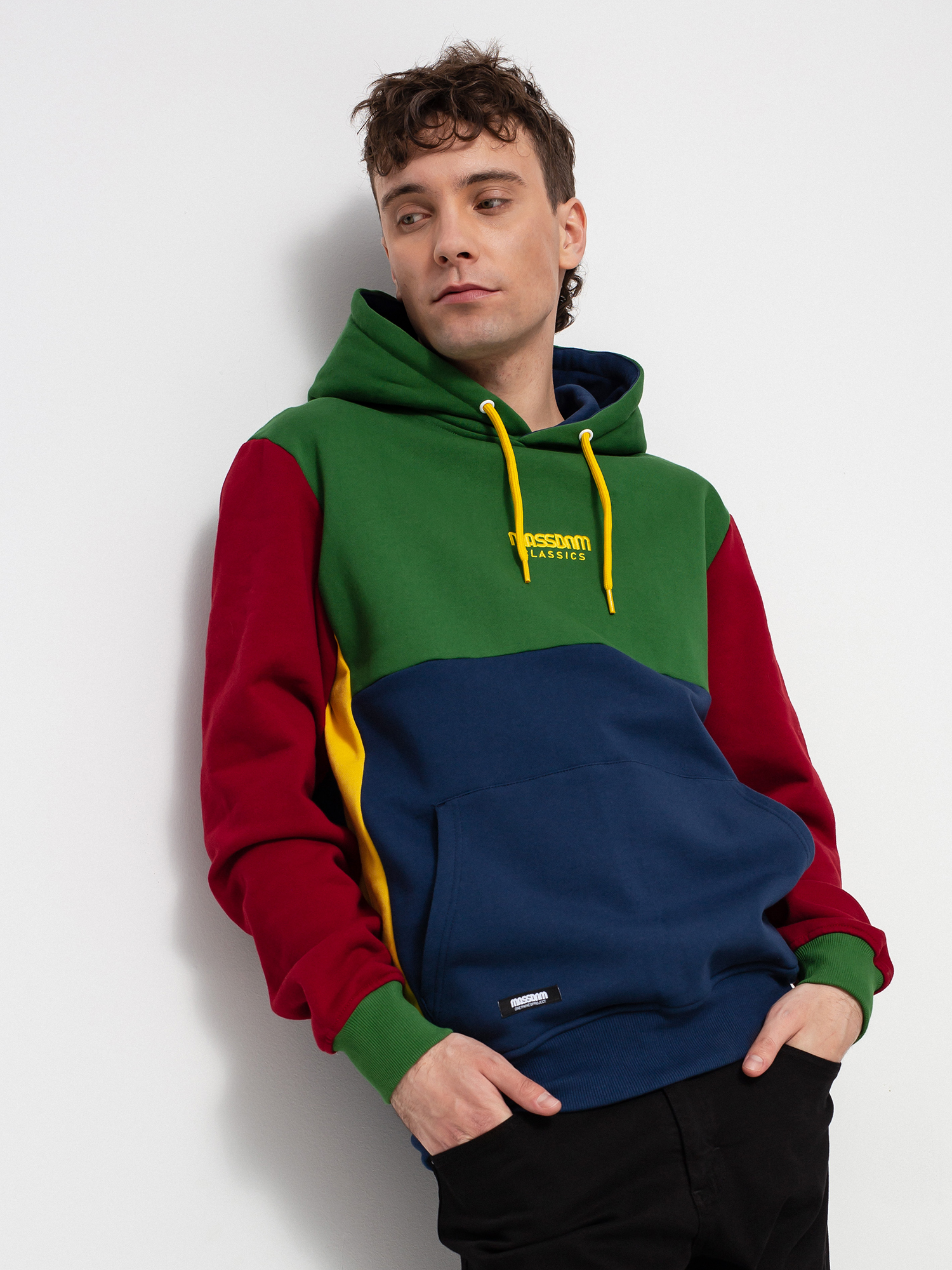 Bluza z kapturem MassDnm Moody HD (green/navy/claret)