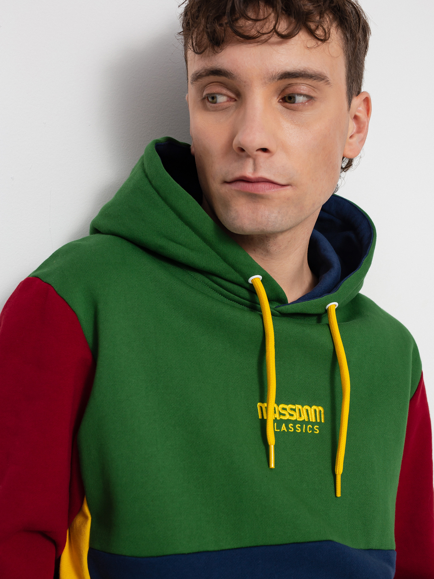 Bluza z kapturem MassDnm Moody HD (green/navy/claret)