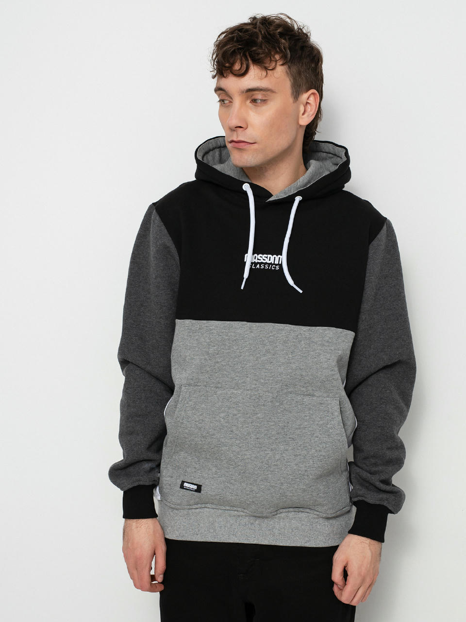 Bluza z kapturem MassDnm Moody HD (black/heather grey)