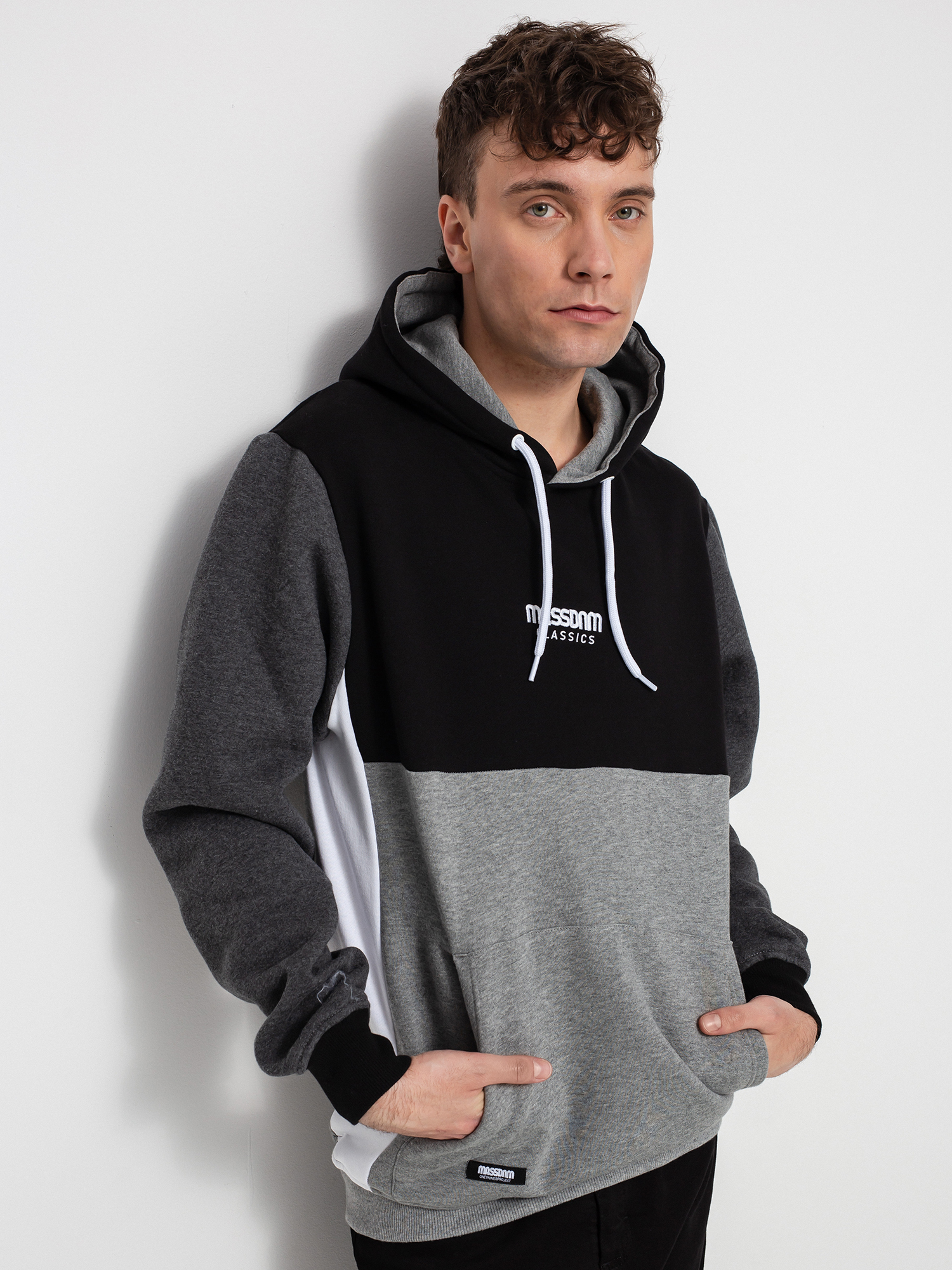 Bluza z kapturem MassDnm Moody HD (black/heather grey)