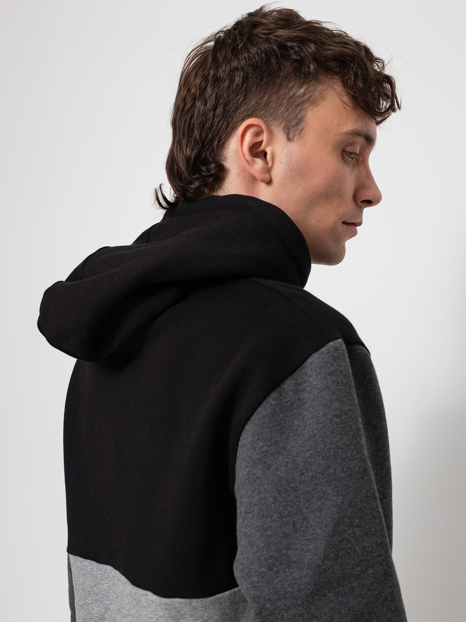 Bluza z kapturem MassDnm Moody HD (black/heather grey)