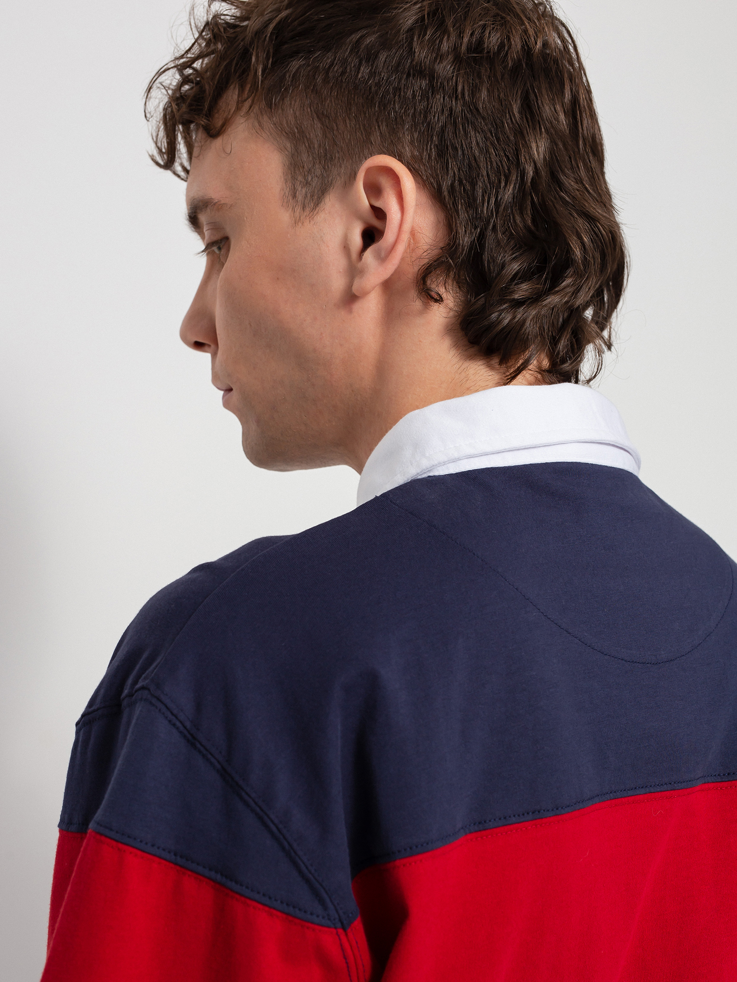 Longsleeve MassDnm Rugby (navy/claret)