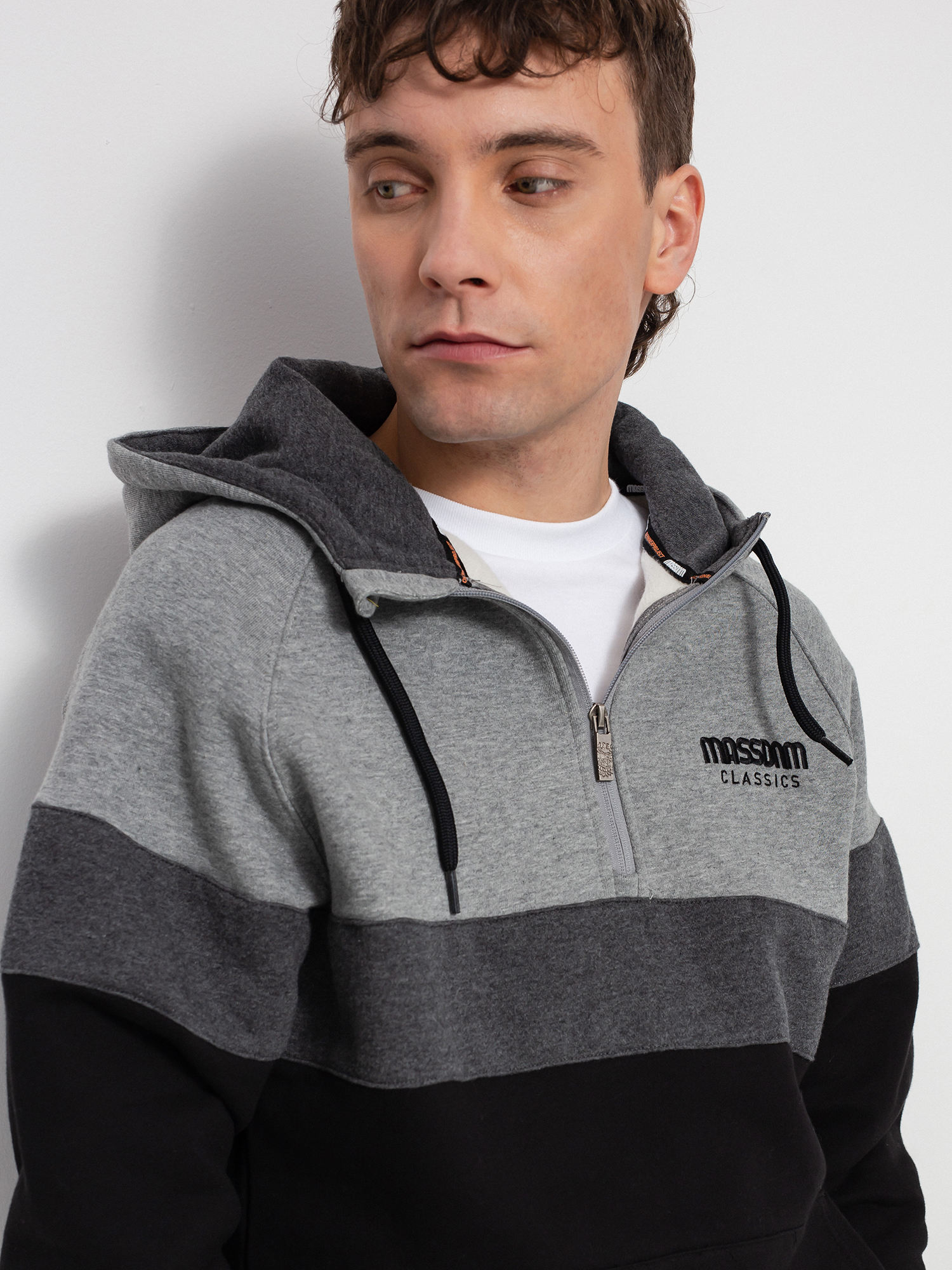 Bluza z kapturem MassDnm Sector HD (heather grey/black)