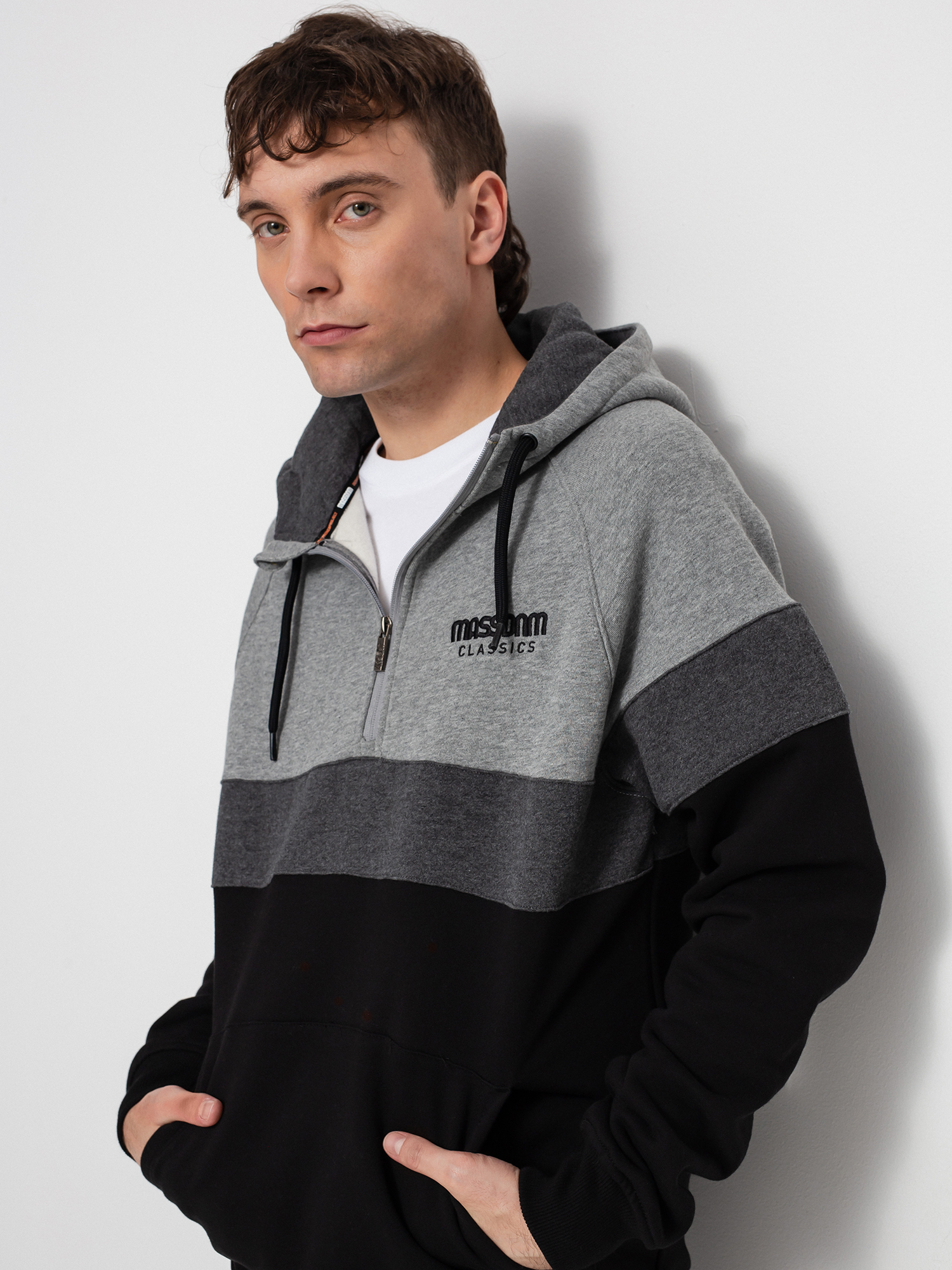 Bluza z kapturem MassDnm Sector HD (heather grey/black)