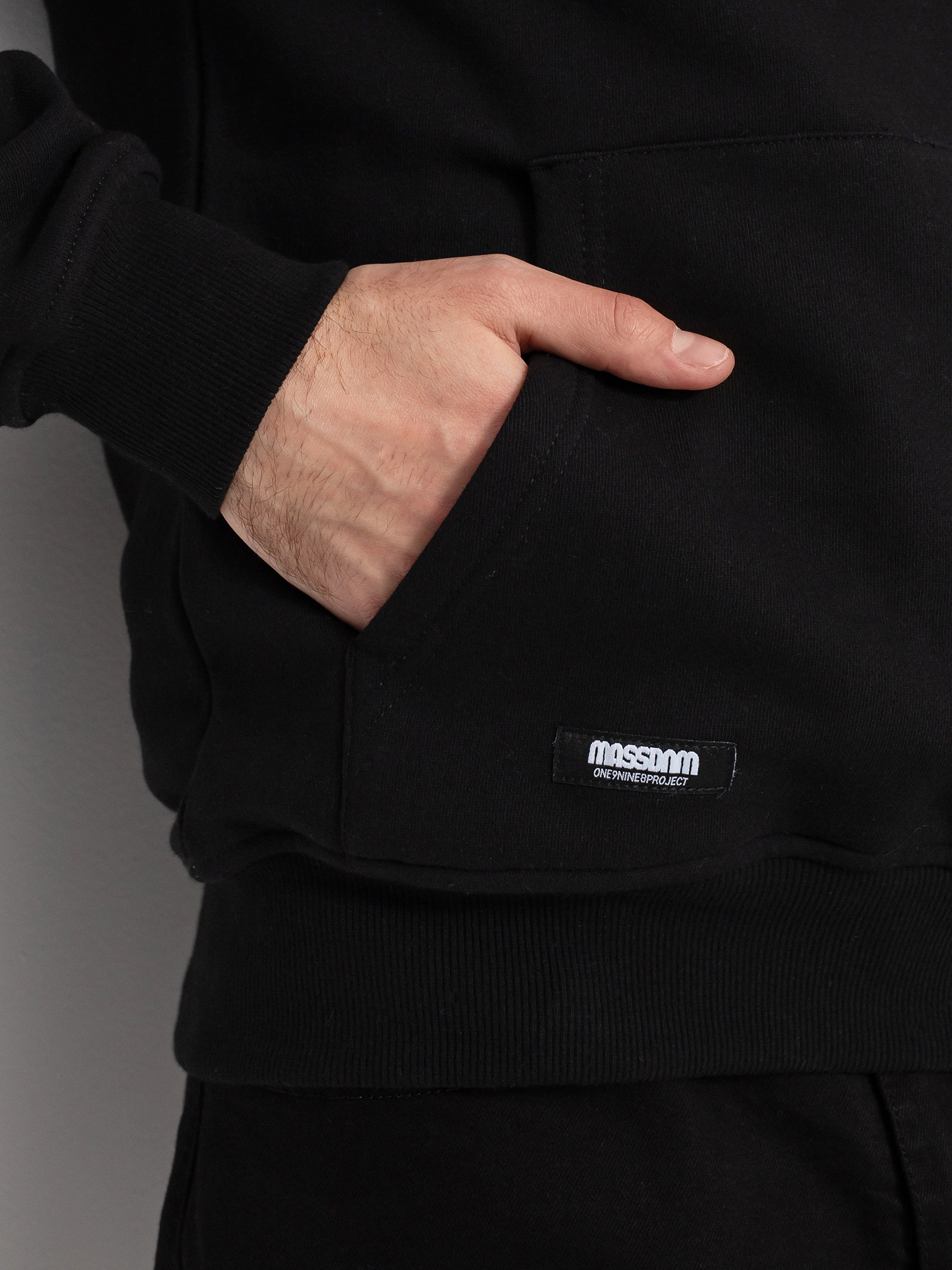Bluza z kapturem MassDnm Sector HD (heather grey/black)