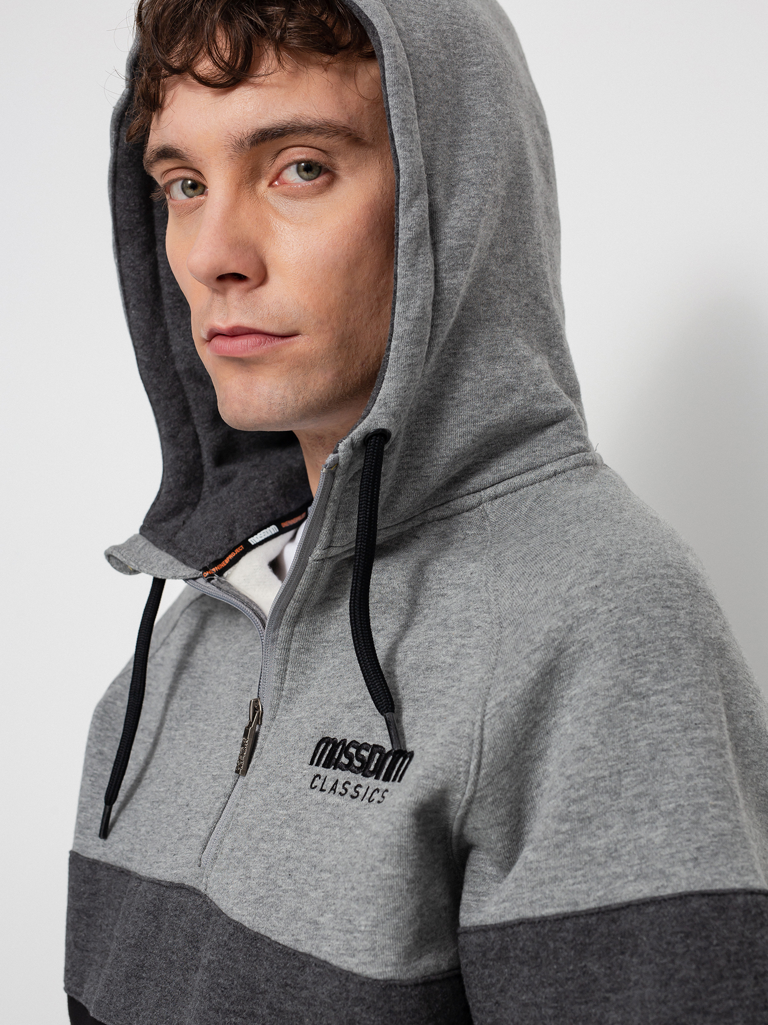 Bluza z kapturem MassDnm Sector HD (heather grey/black)
