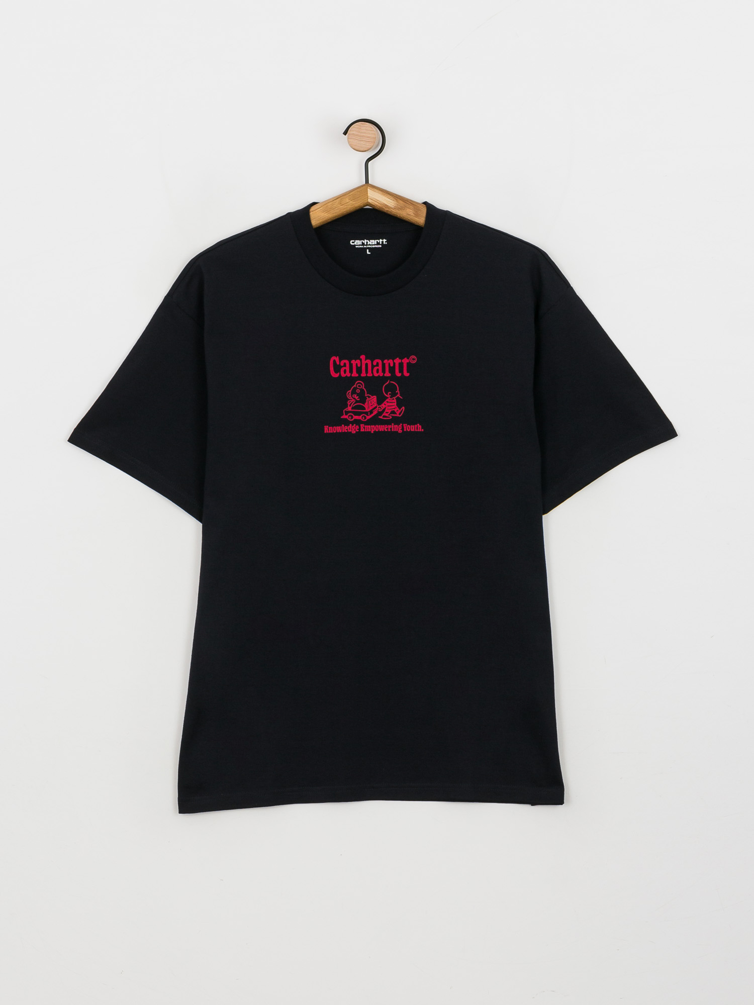 T-shirt Carhartt WIP Schools Out (dark navy/cornel)