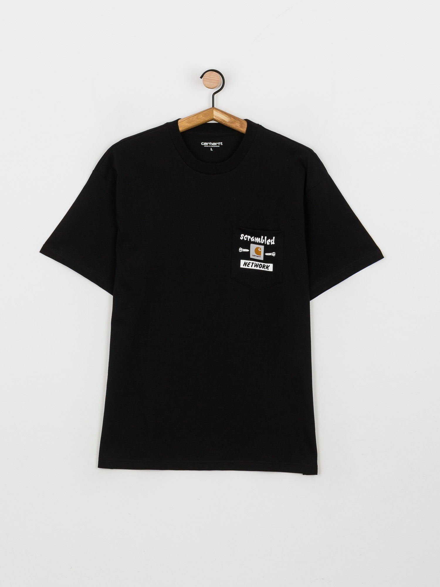 T-shirt Carhartt WIP Scramble Pocket (black/white)