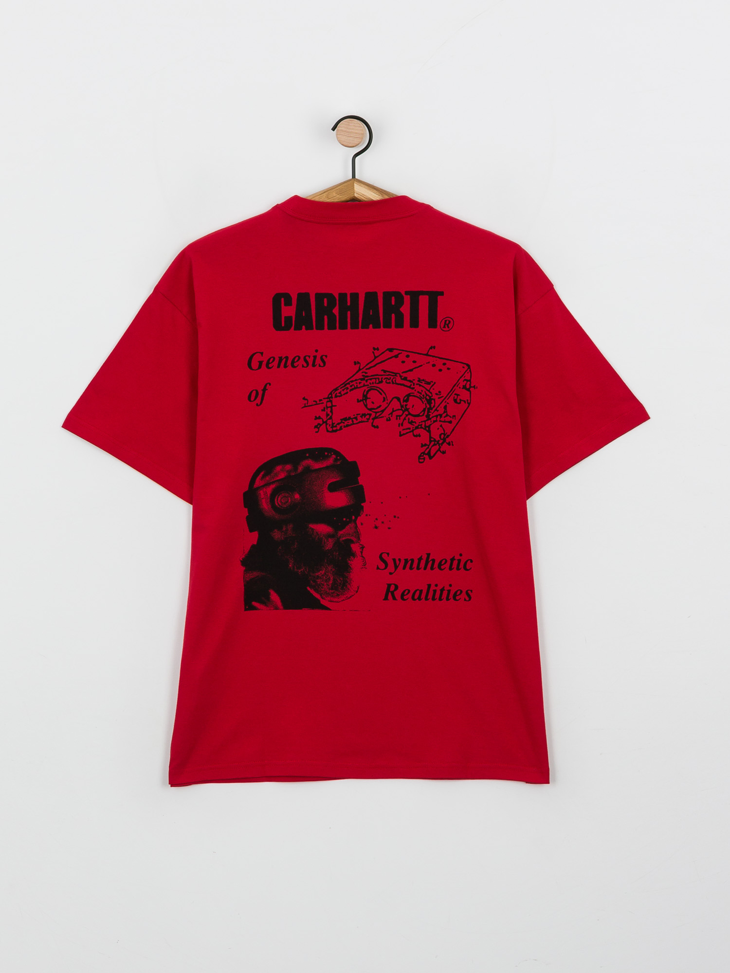 T-shirt Carhartt WIP Synthetic Realities (cornel/black)