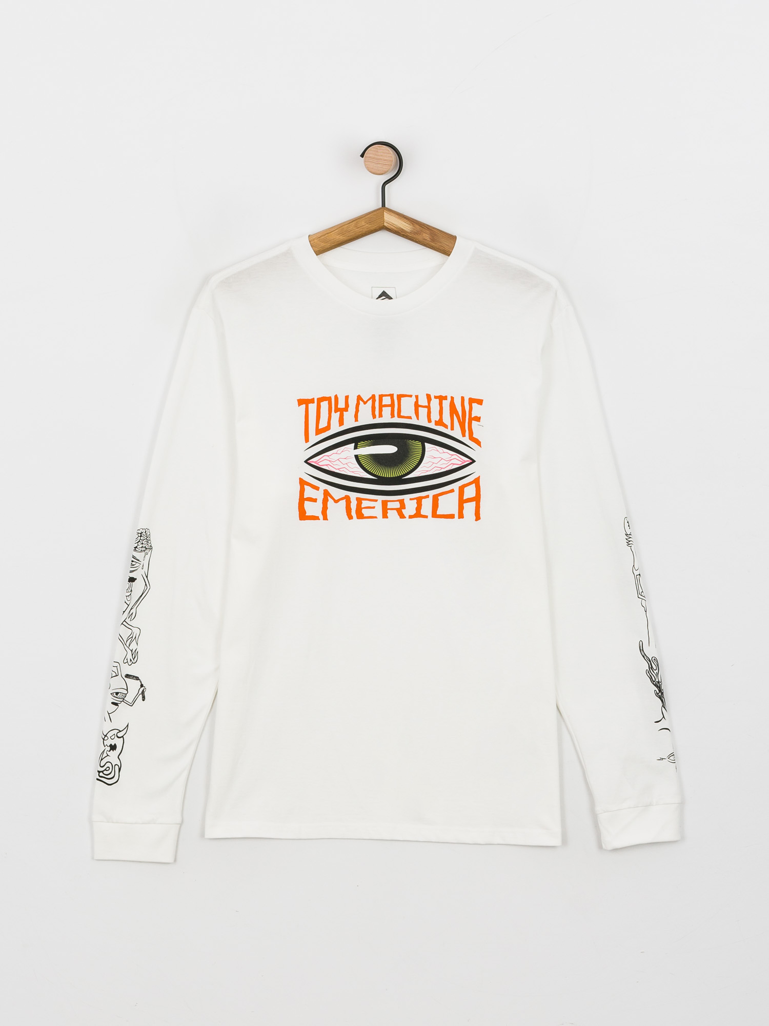 Longsleeve Emerica X Toy Machine Eye (white)