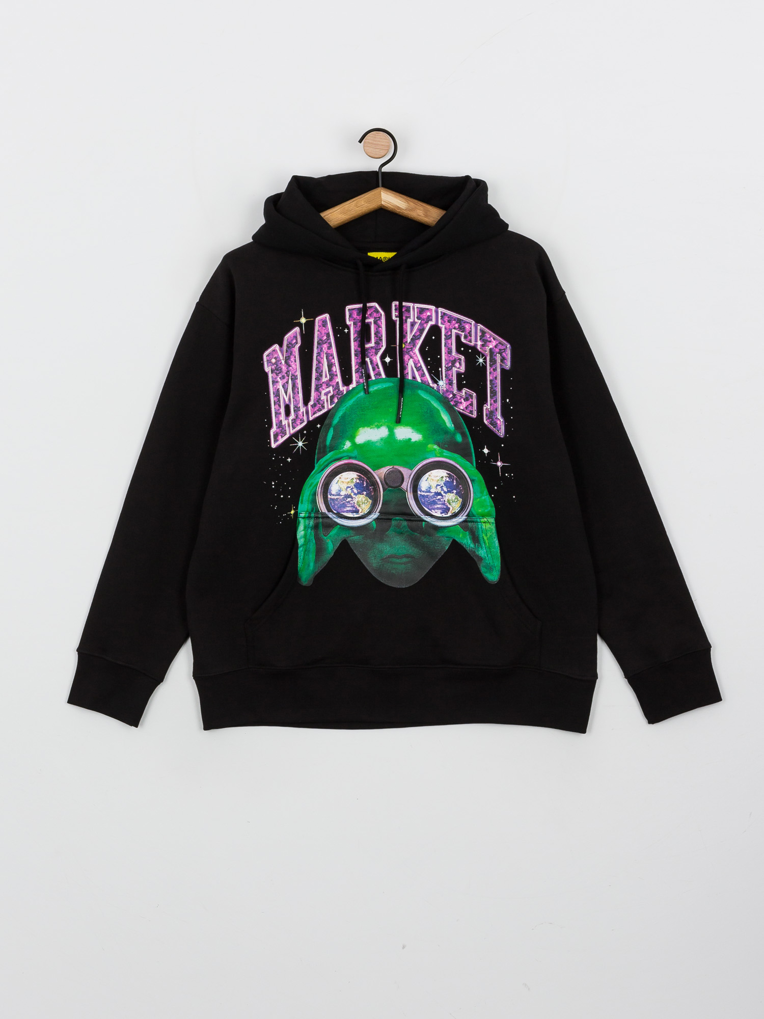 Bluza z kapturem Chinatown Market Alien Sightseeing HD (black)