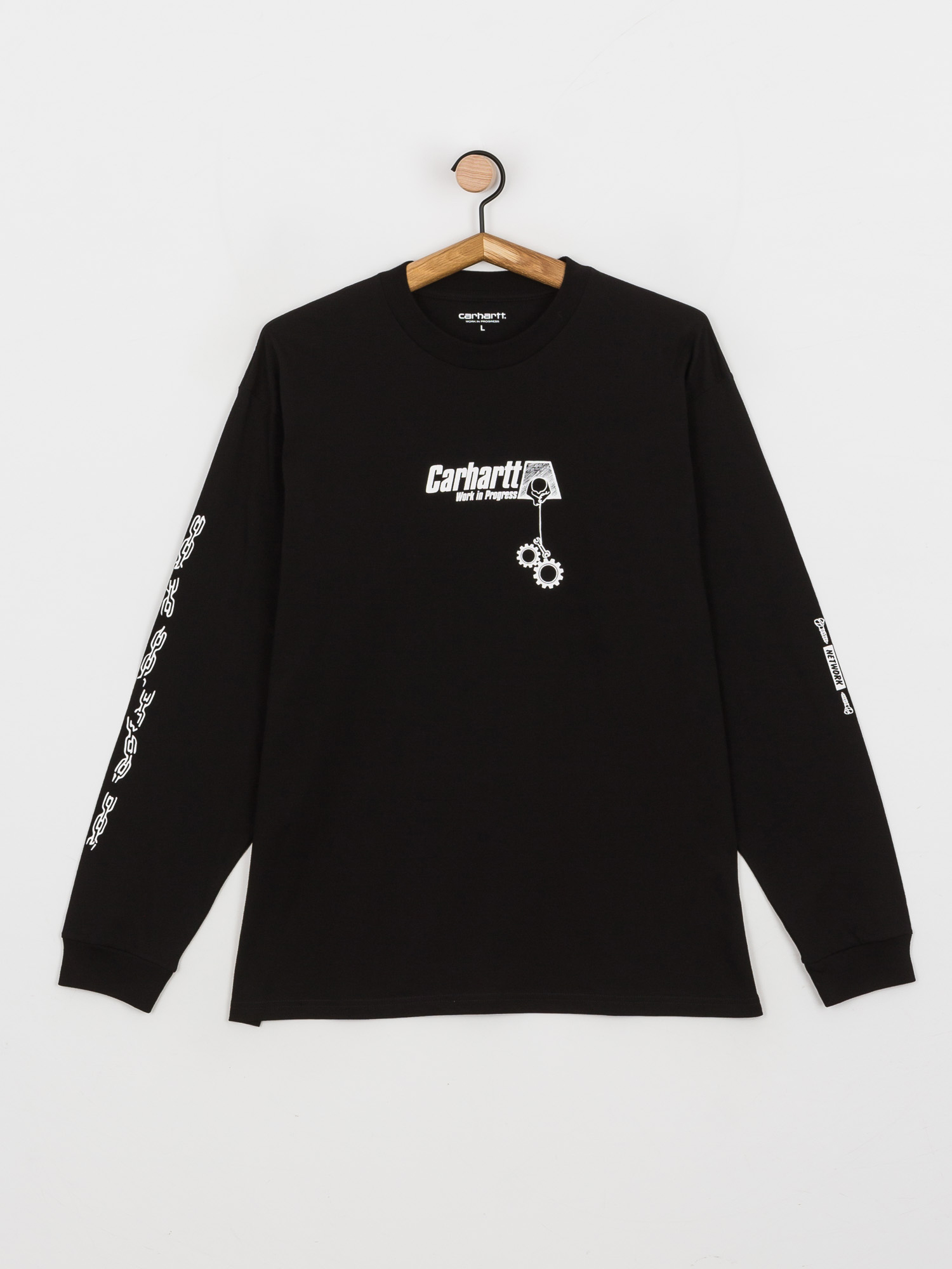 Longsleeve Carhartt WIP Scramble (black/white)