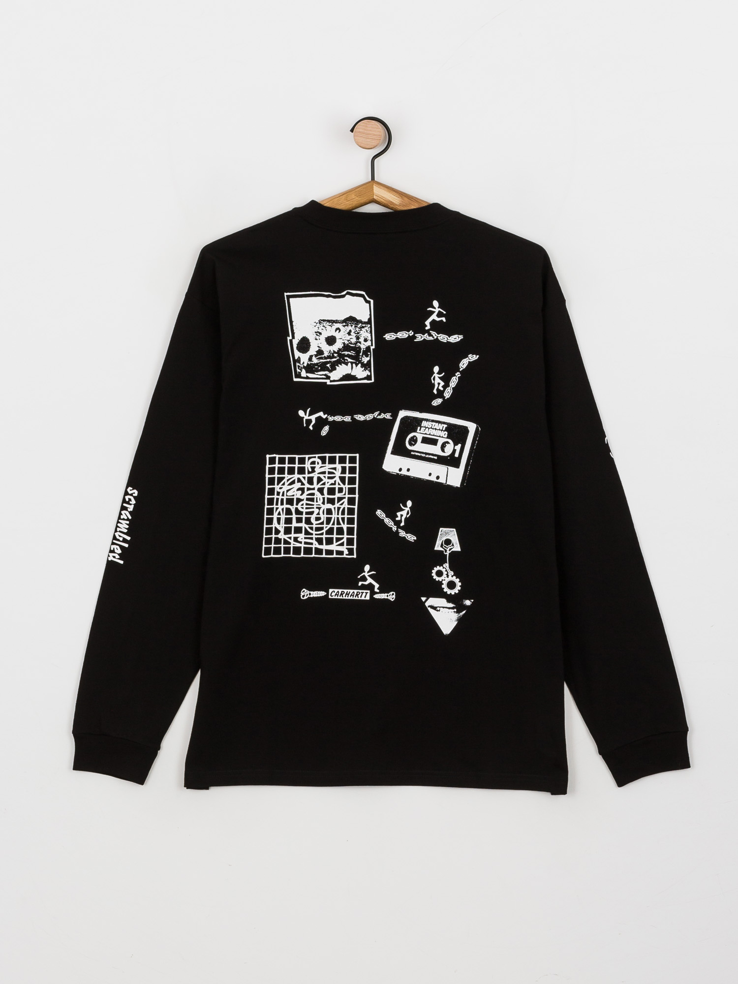 Longsleeve Carhartt WIP Scramble (black/white)