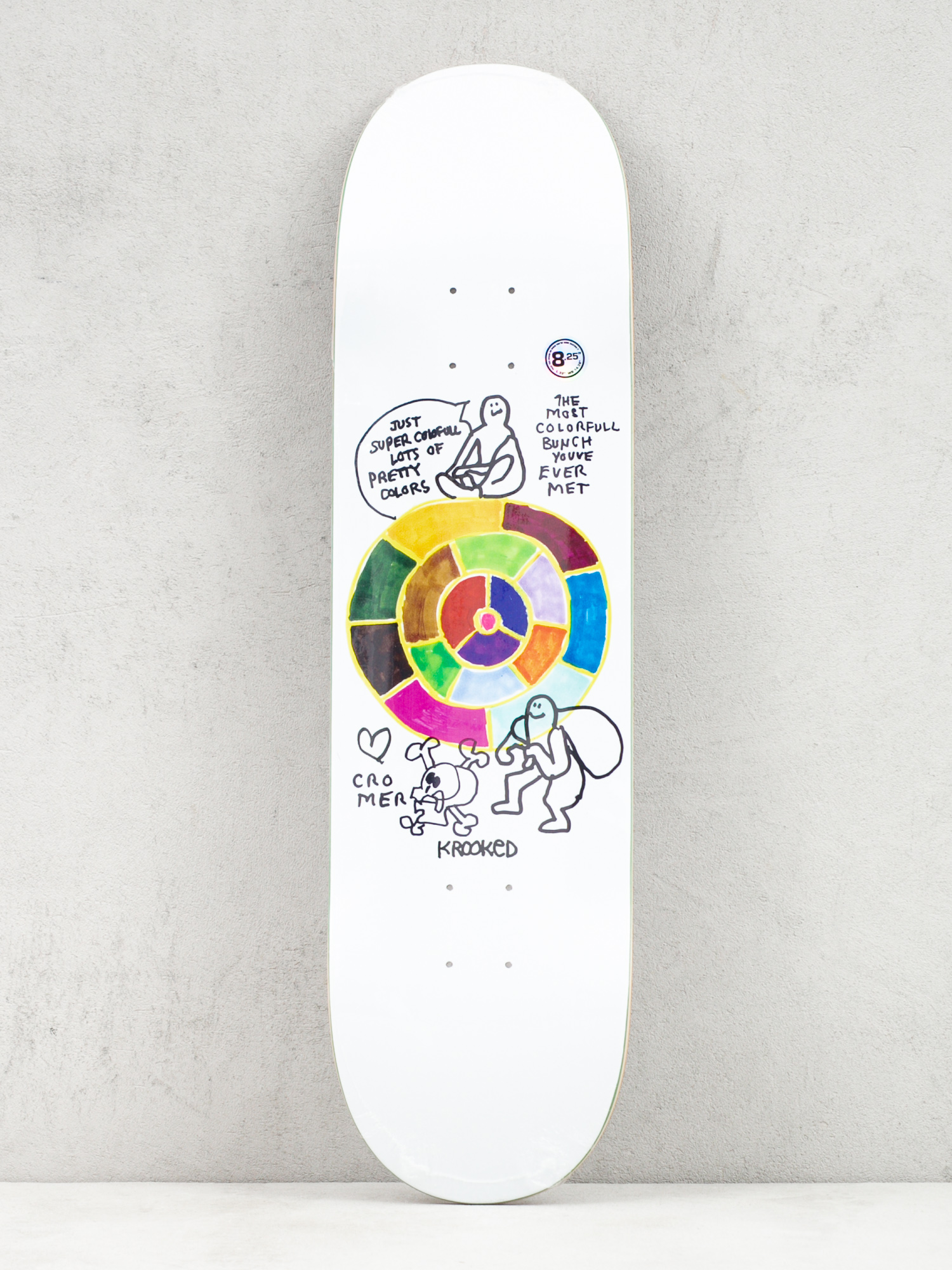 Deck Krooked Cromer Pantone (white)