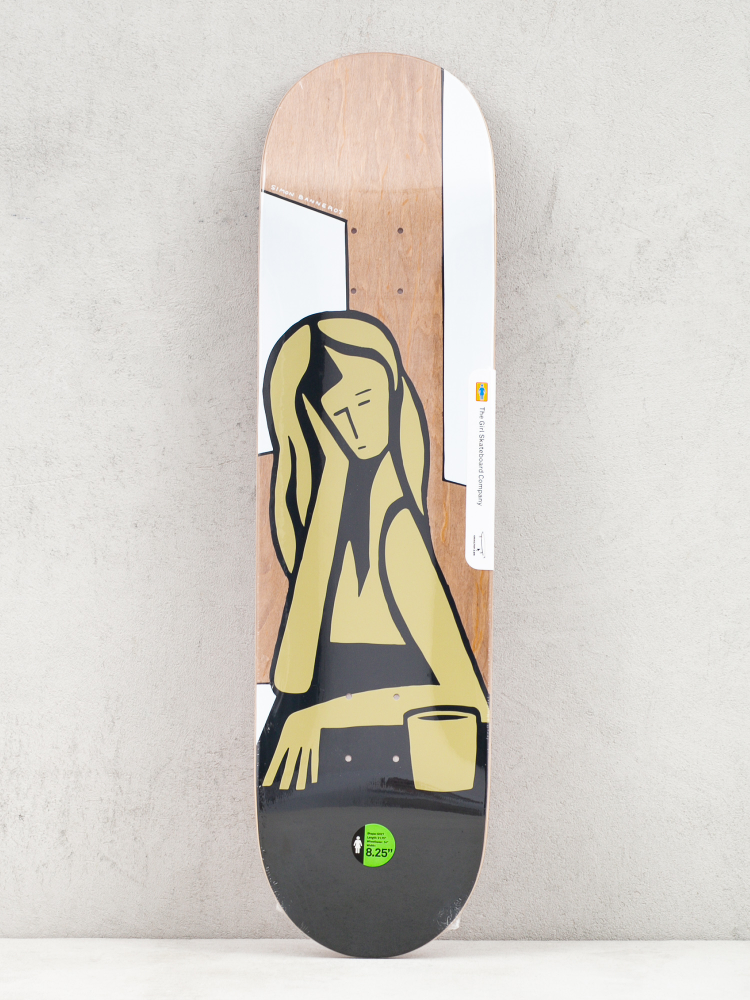 Deck Girl Skateboard Bannerot Contemplation (brown/white/black)