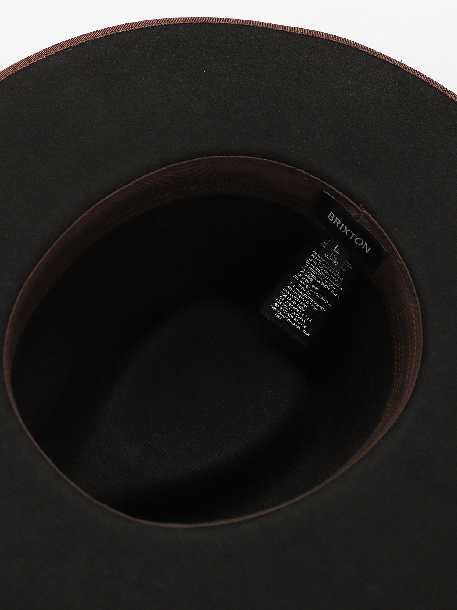 Kapelusz Brixton Reno Fedora (black/brown)