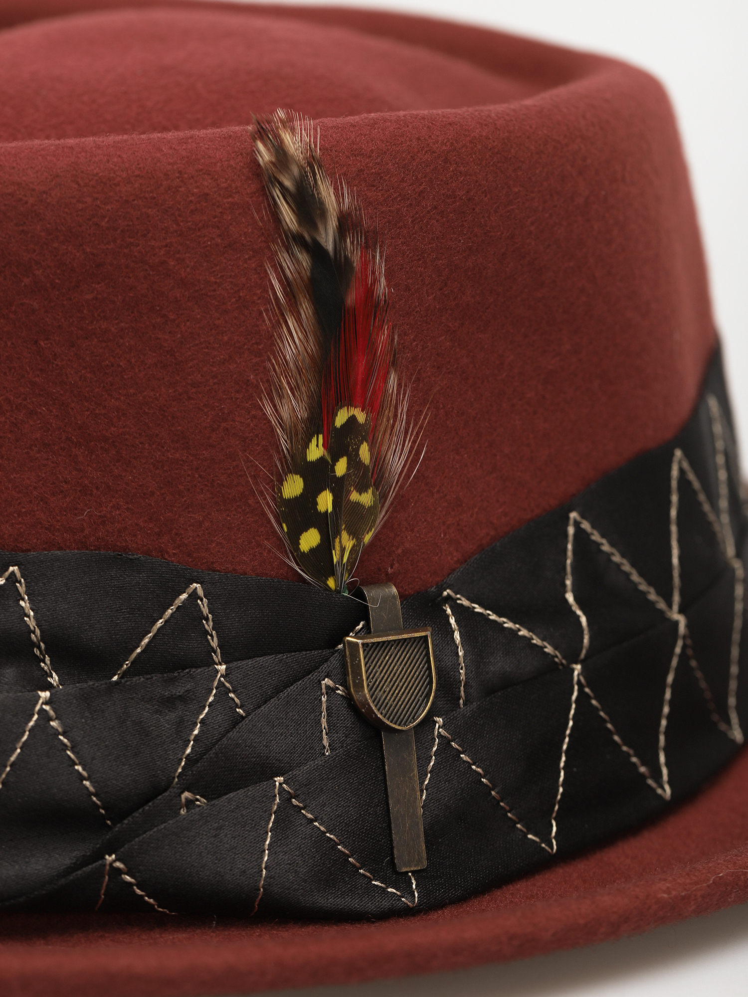 Kapelusz Brixton Stout Pork Pie (dark brick)