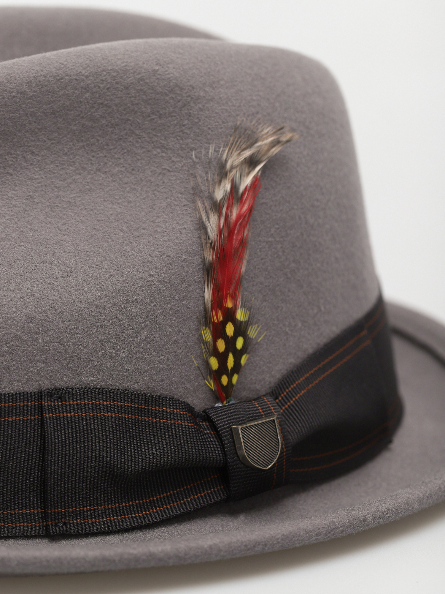 Kapelusz Brixton Gain Fedora (grey/washed black)