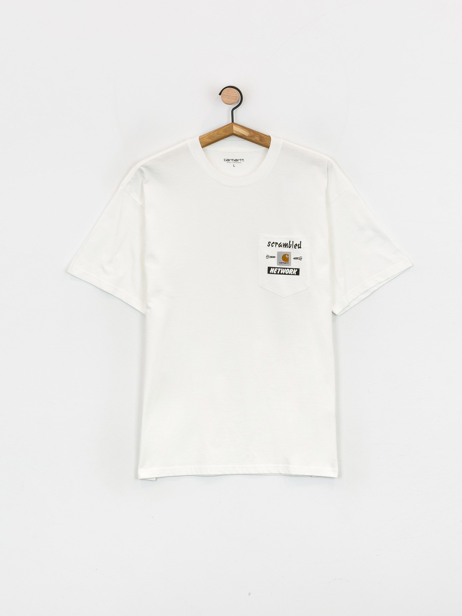 T-shirt Carhartt WIP Scramble Pocket (white/black)