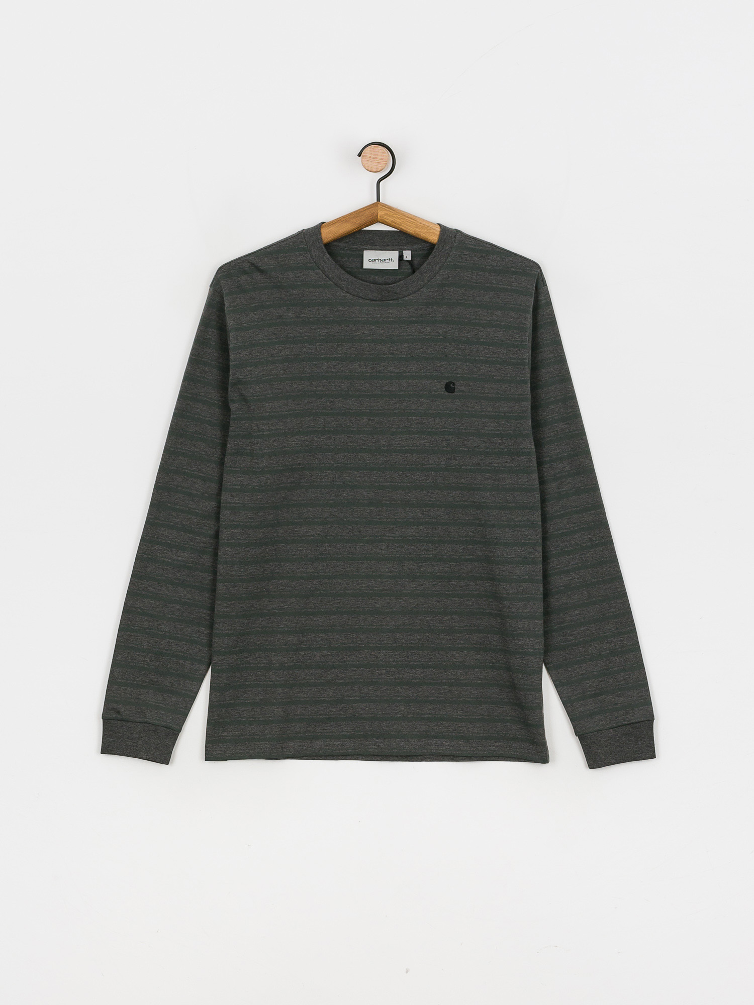 Longsleeve Carhartt WIP Gleeson (gleeson stripe/hemlock green/stormcloud heather)