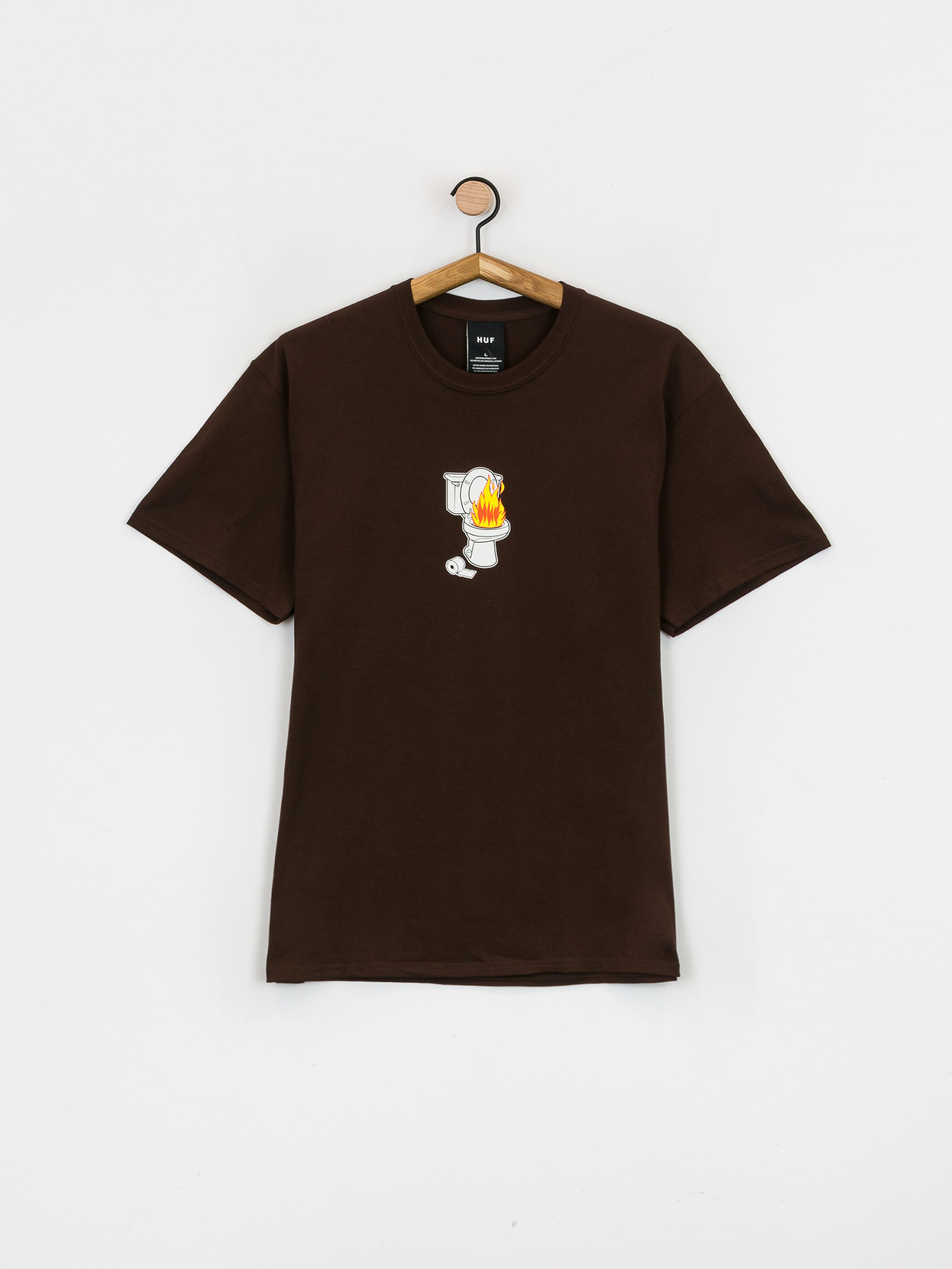 T-shirt HUF Hot Shit (chocolate brown)