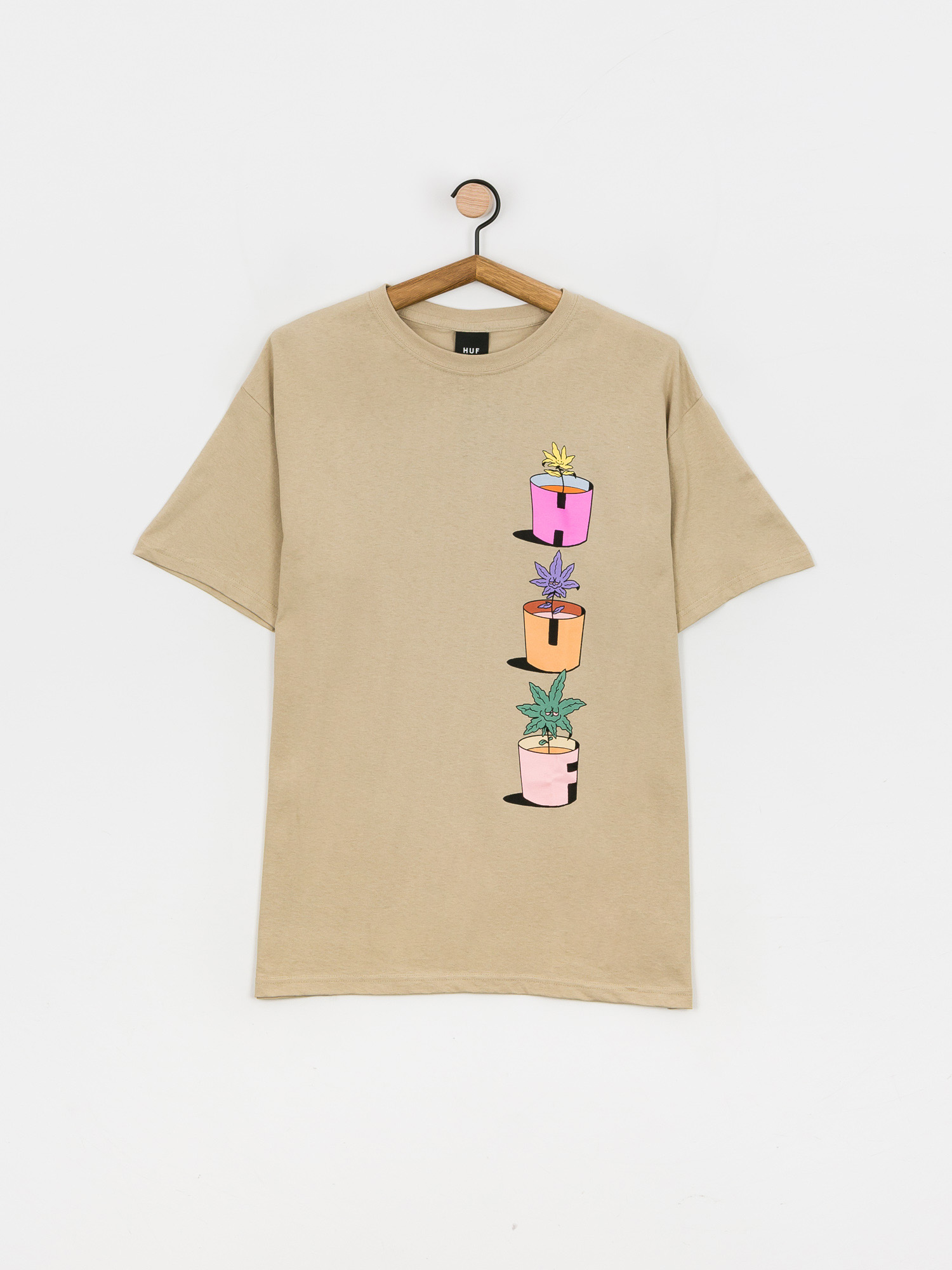 T-shirt HUF Water Your Garden (light sand)