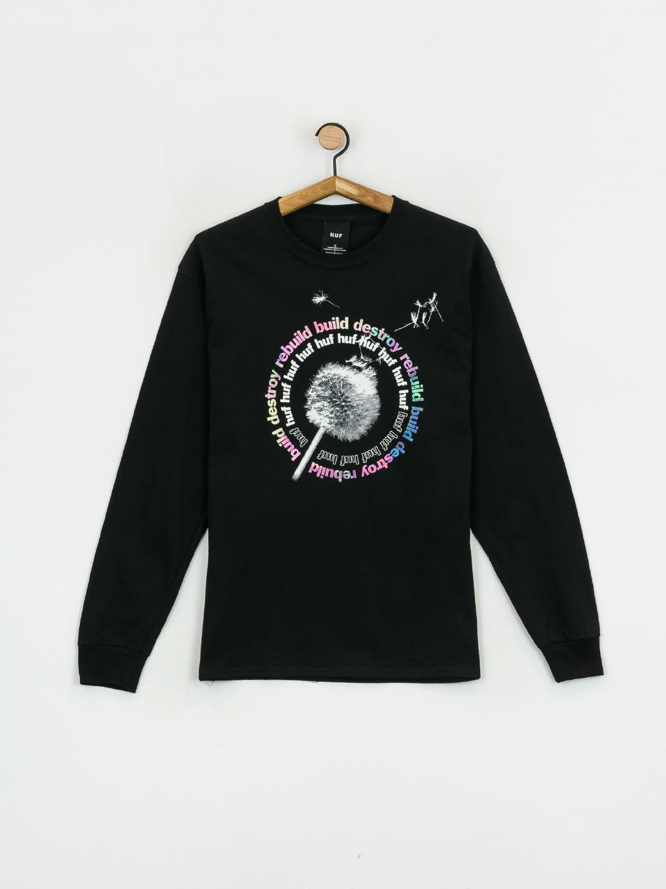 Longsleeve HUF Dandelion (black)