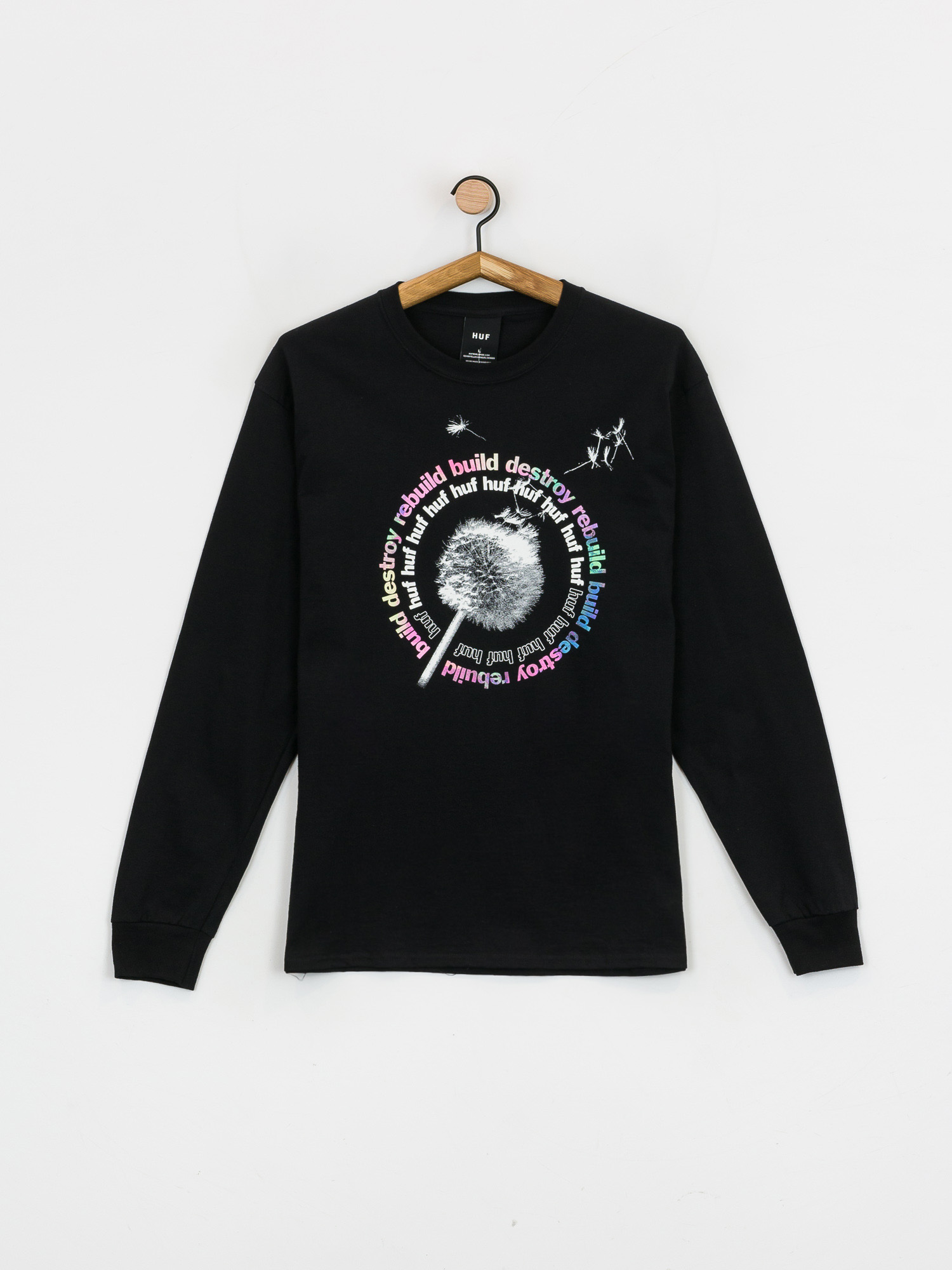 Longsleeve HUF Dandelion (black)