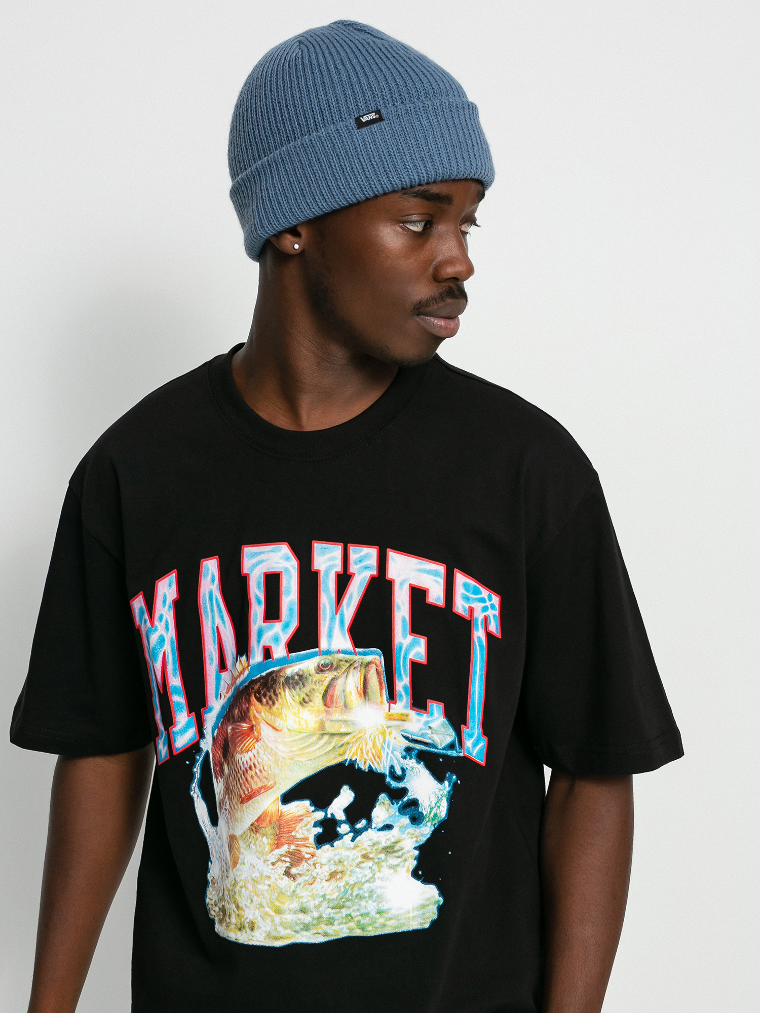 T-shirt Chinatown Market Bass Arc (black)