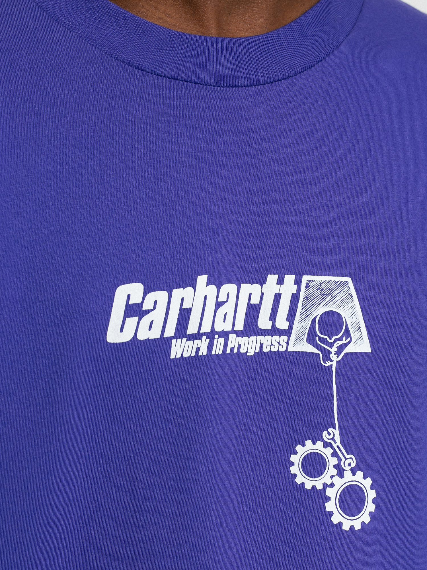 Longsleeve Carhartt WIP Scramble (razzmic/white)