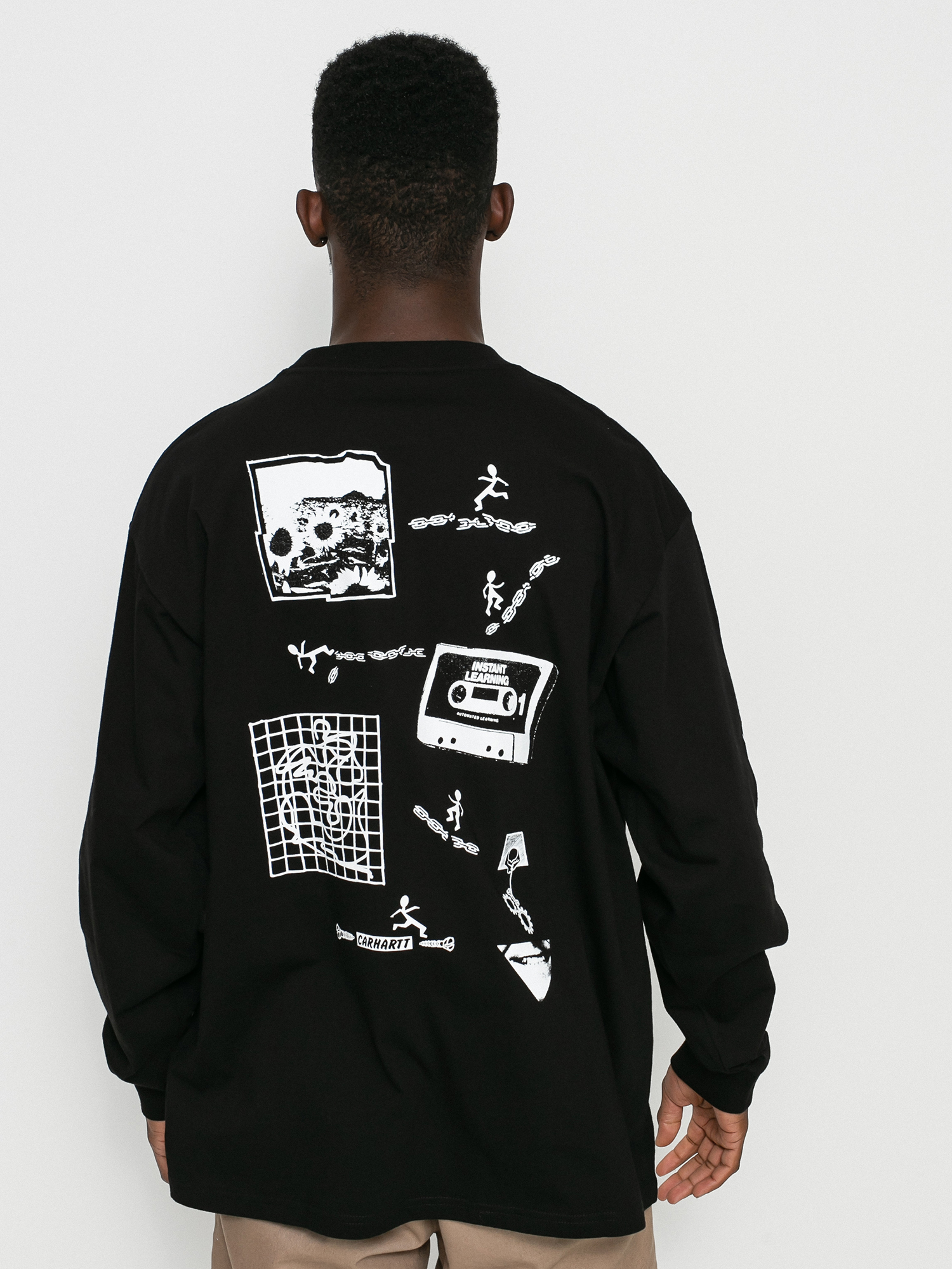Longsleeve Carhartt WIP Scramble (black/white)