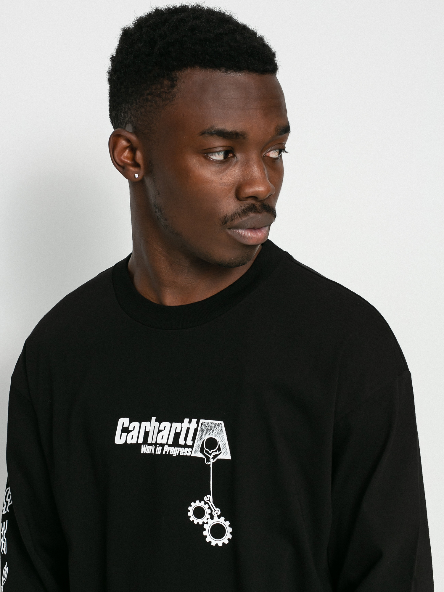 Longsleeve Carhartt WIP Scramble (black/white)
