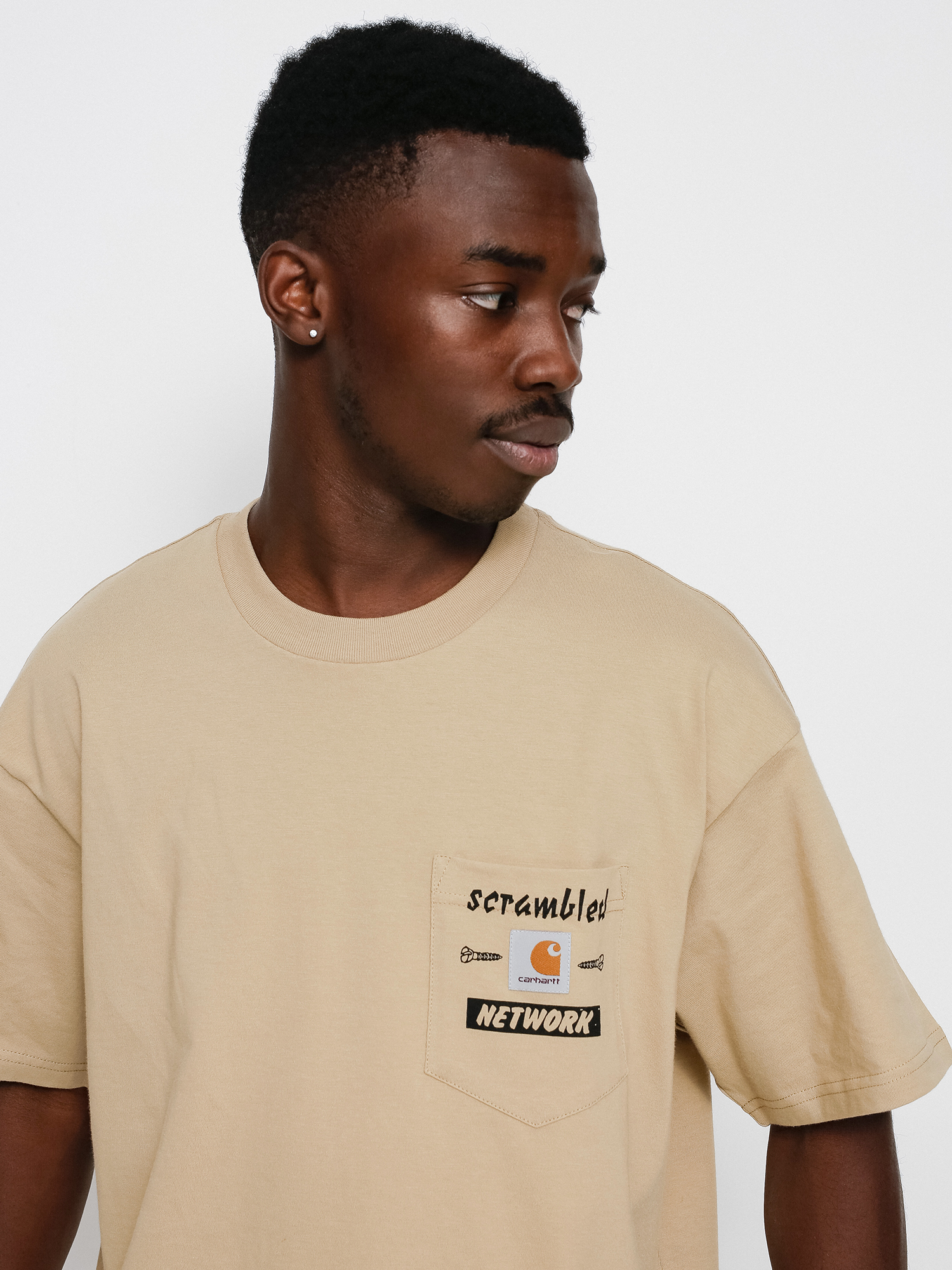 T-shirt Carhartt WIP Scramble Pocket (dusty h brown/black)