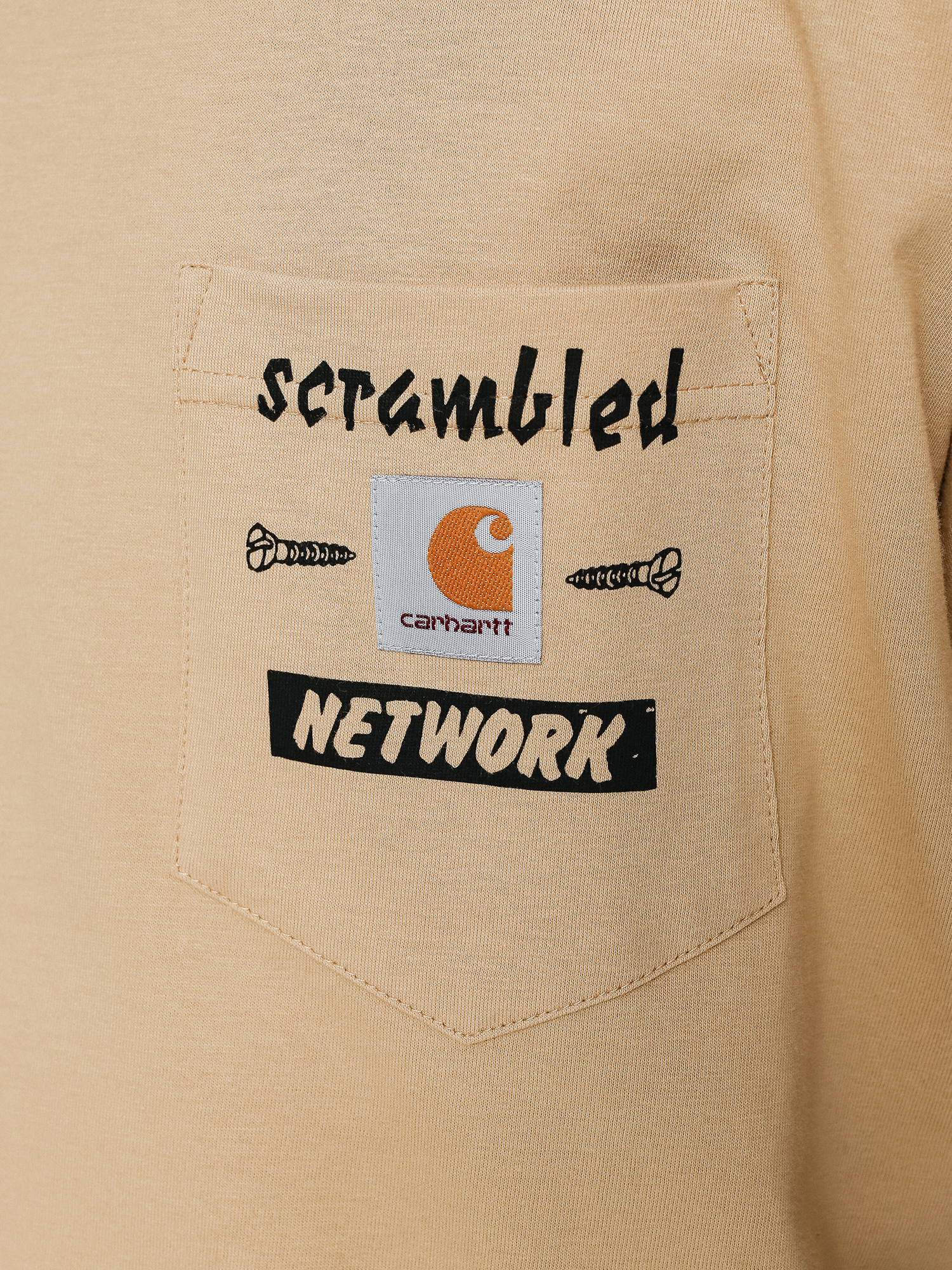 T-shirt Carhartt WIP Scramble Pocket (dusty h brown/black)