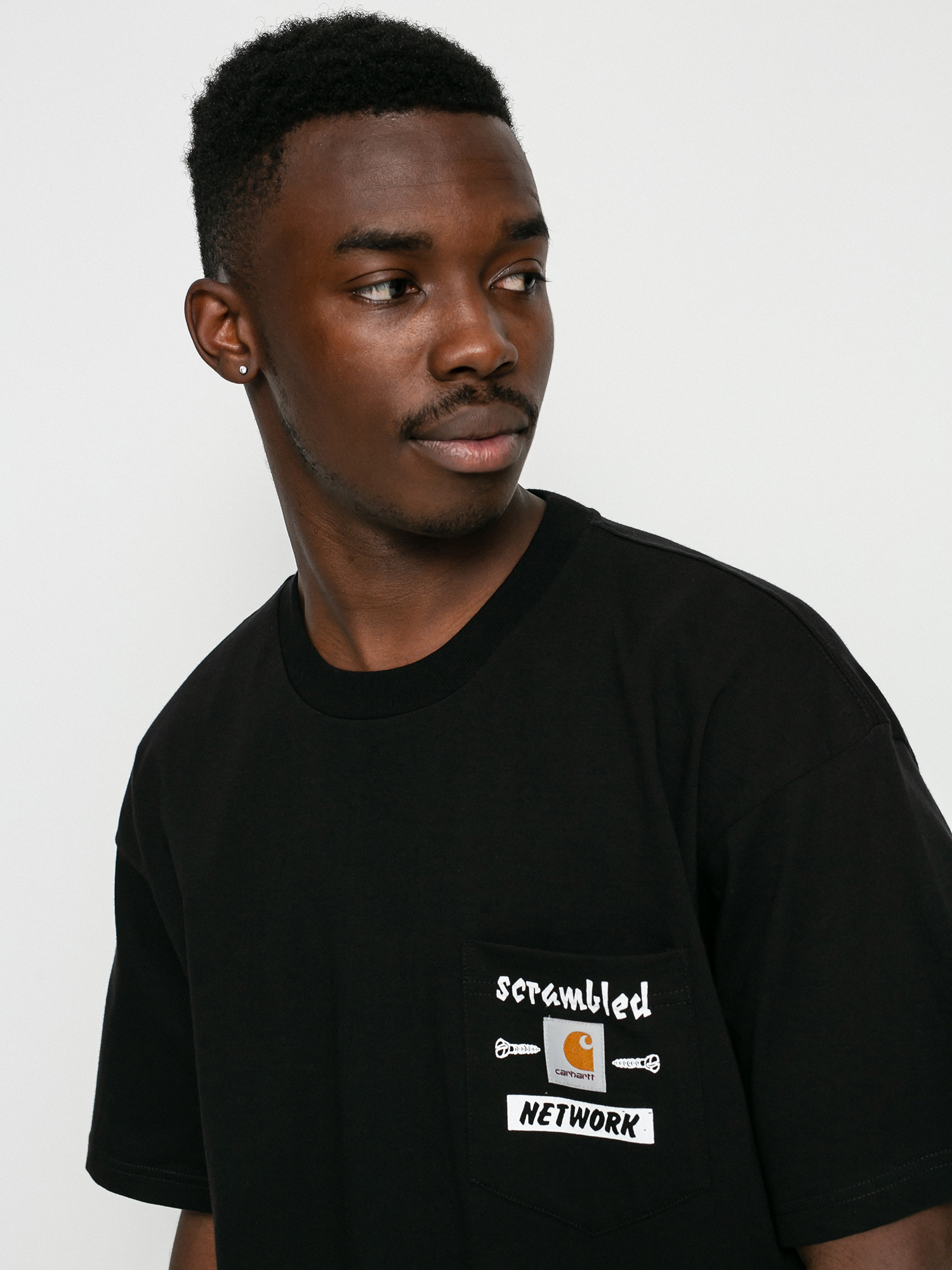 T-shirt Carhartt WIP Scramble Pocket (black/white)