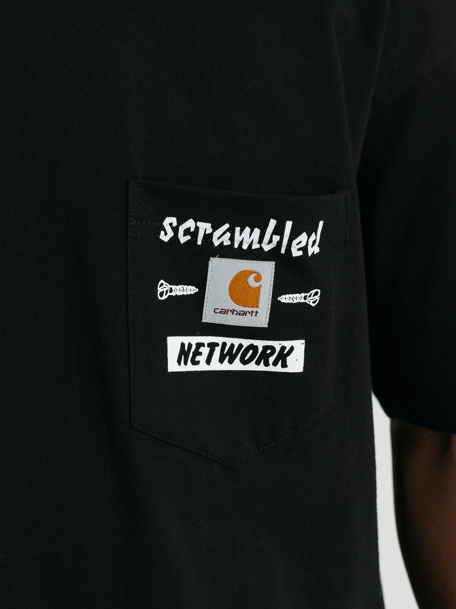 T-shirt Carhartt WIP Scramble Pocket (black/white)