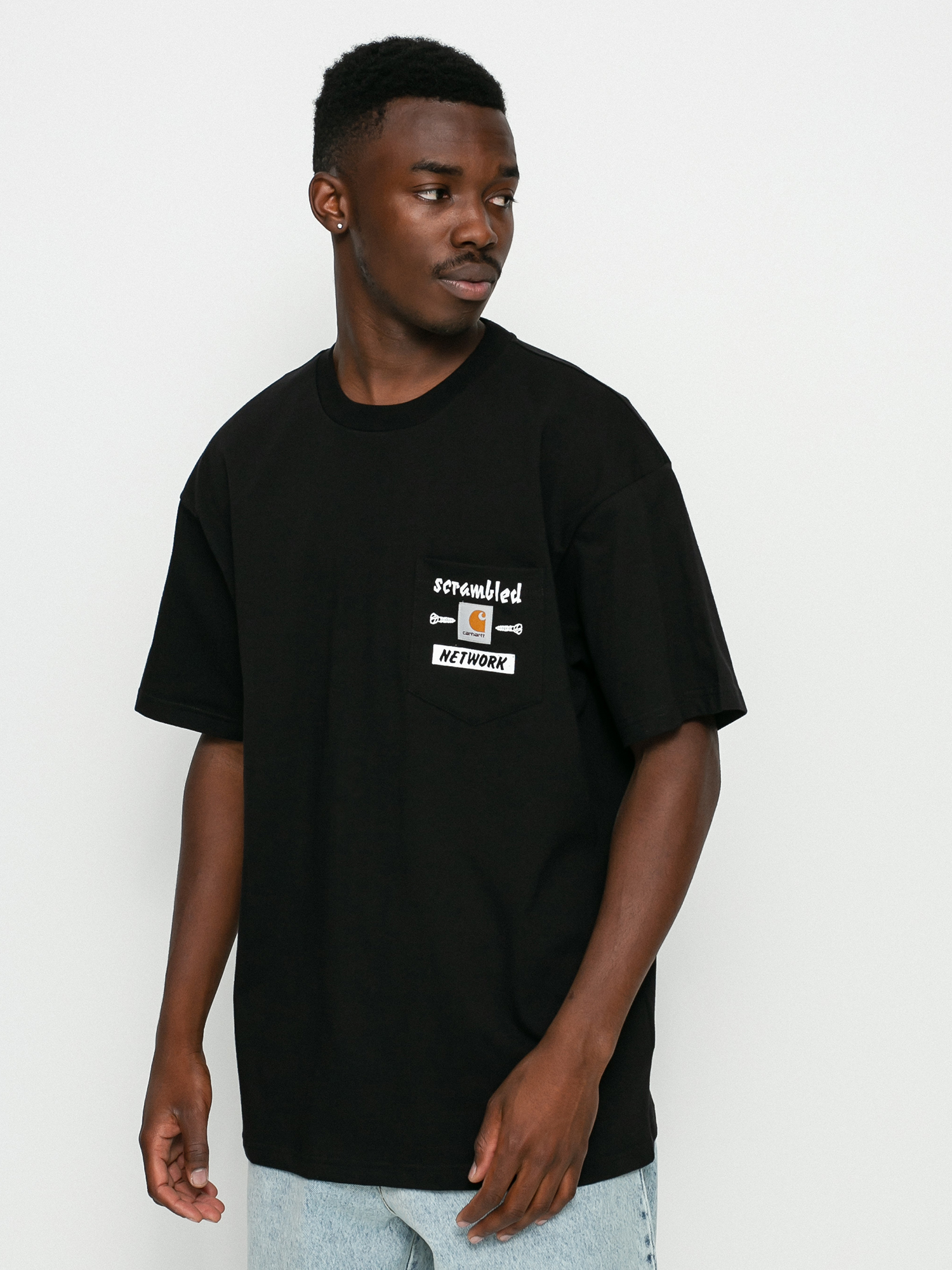 T-shirt Carhartt WIP Scramble Pocket (black/white)