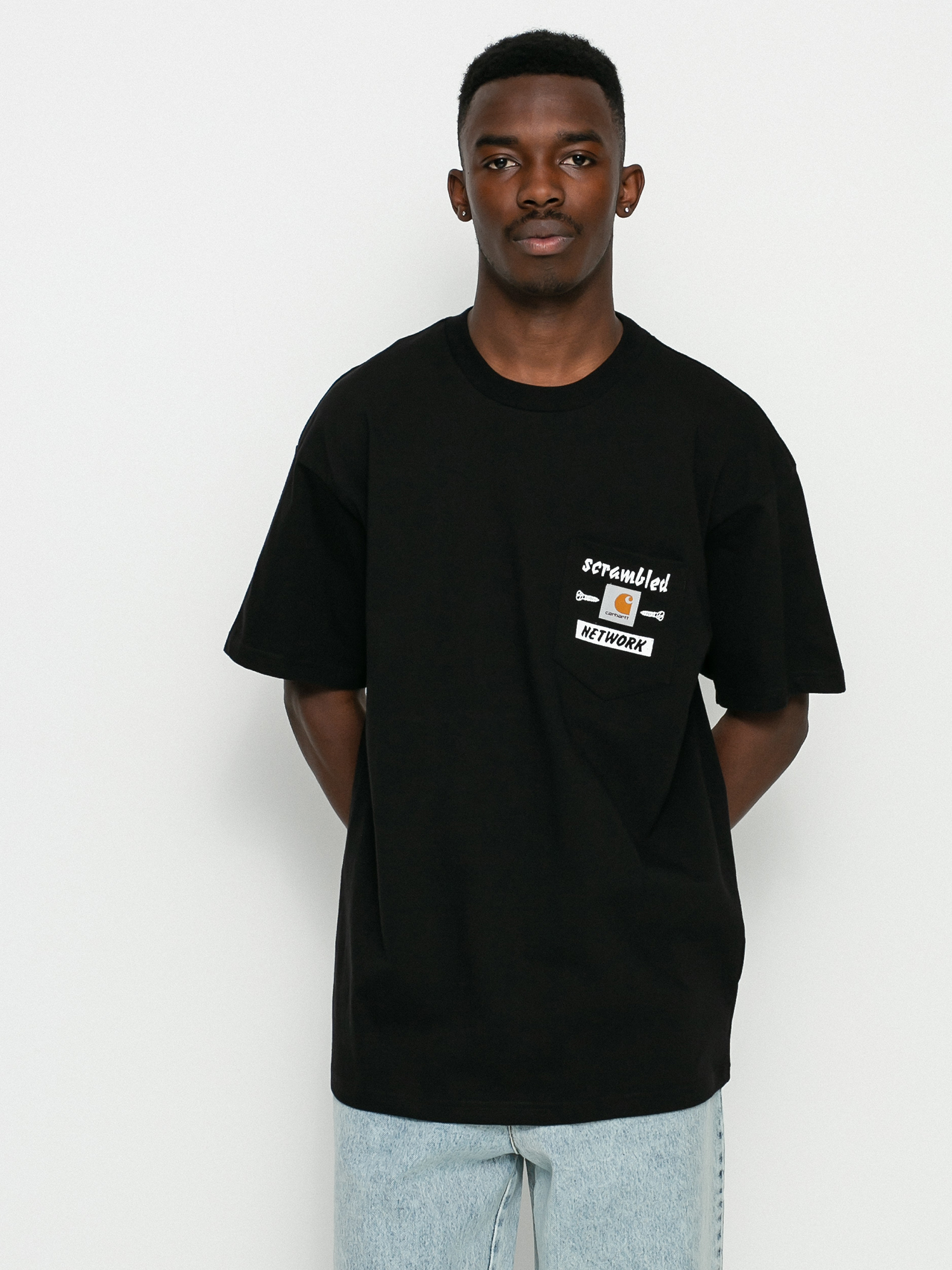 T-shirt Carhartt WIP Scramble Pocket (black/white)